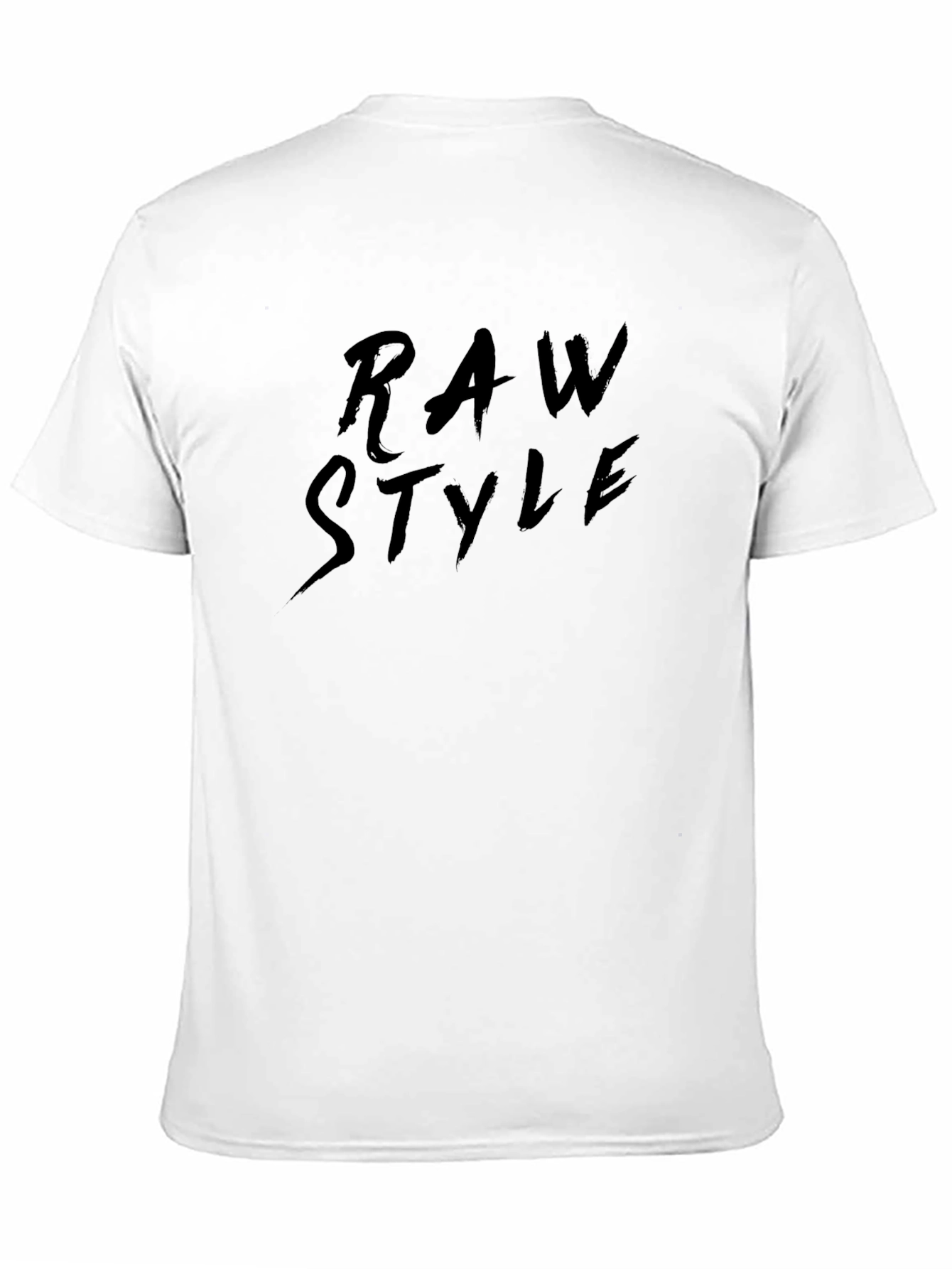 Raw Style Black Graphic Tee - Modern Streetwear