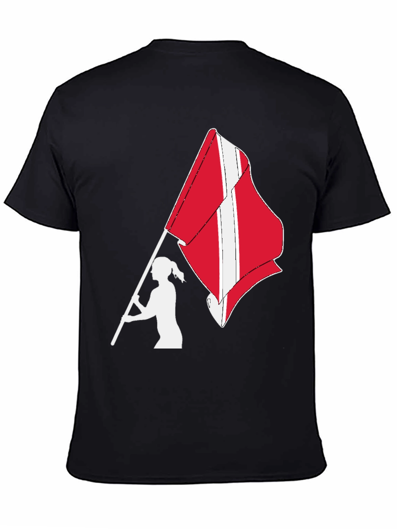 Denmark Flag Waving T-Shirt