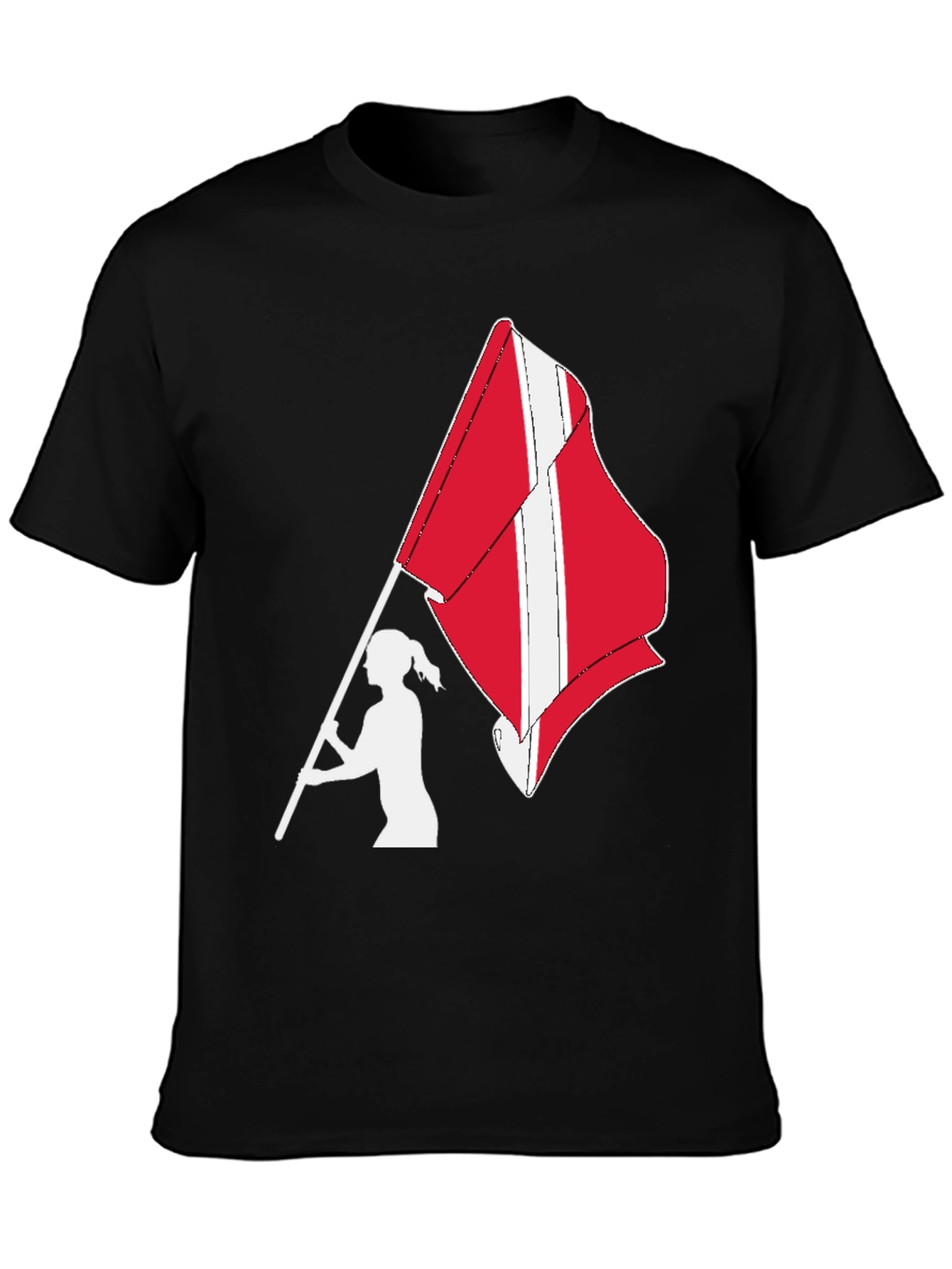 Denmark Flag Waving T-Shirt
