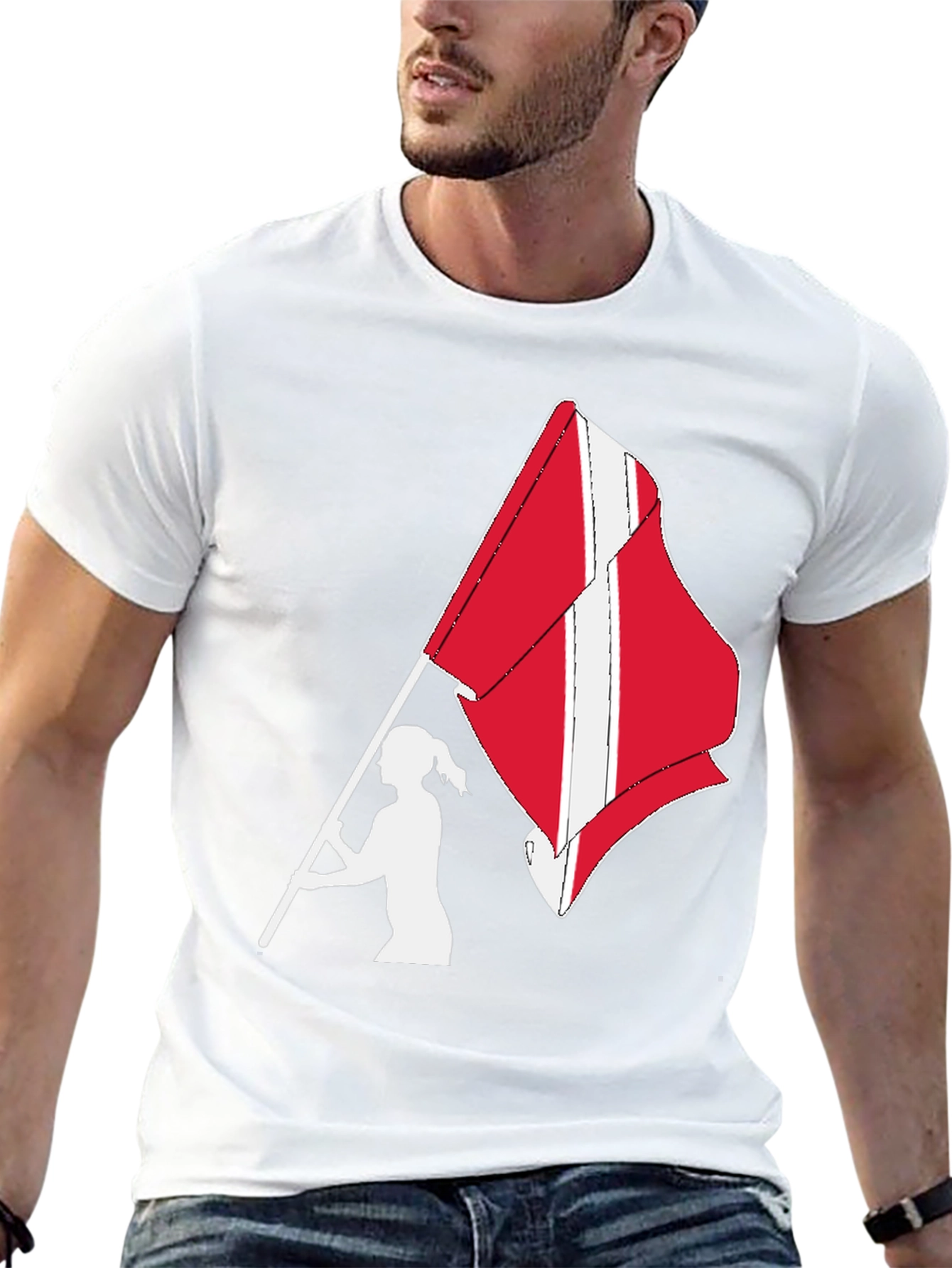 Denmark Flag Waving T-Shirt