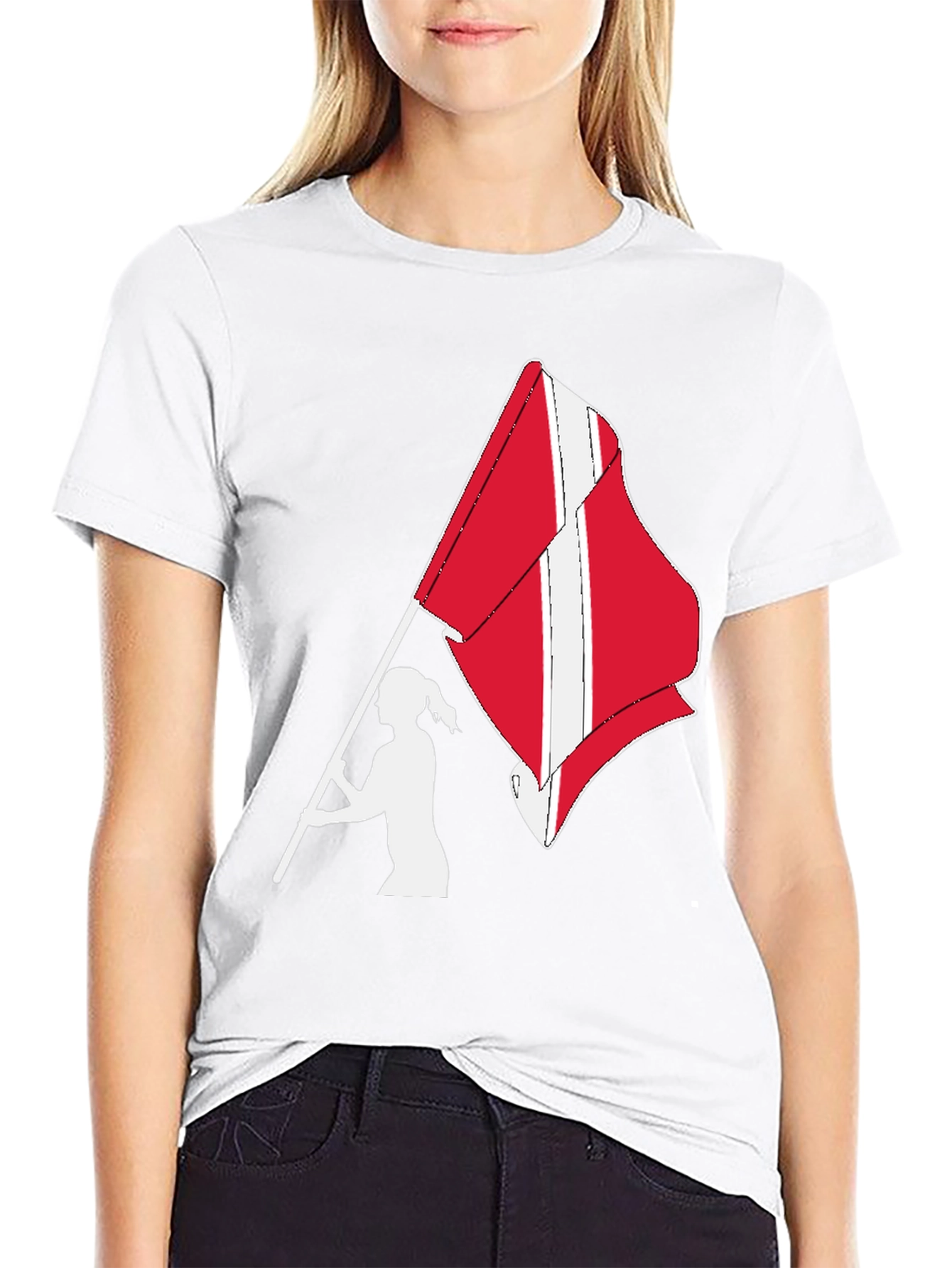 Denmark Flag Waving T-Shirt