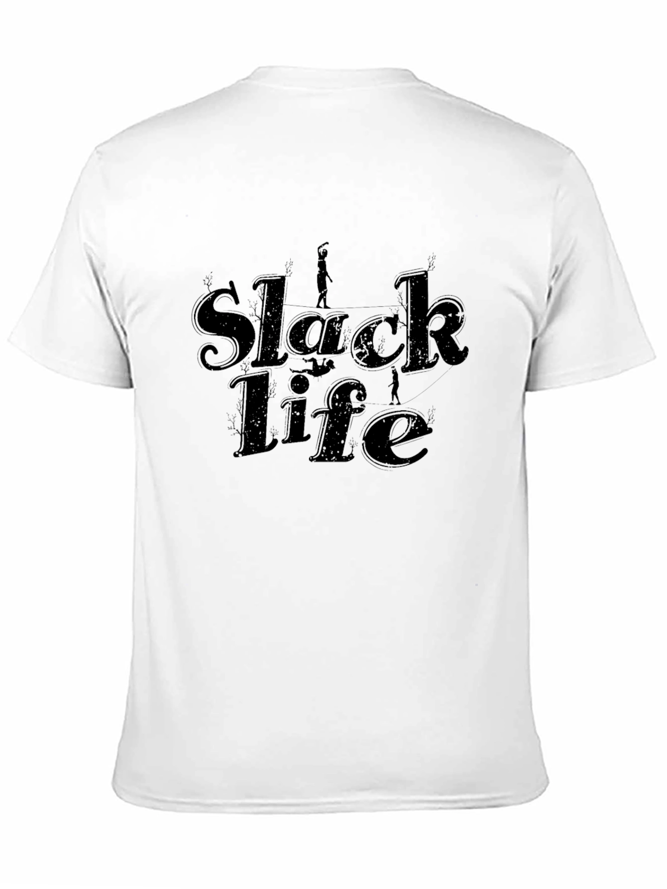 Slack Life Black T-Shirt - Casual Comfort Tee