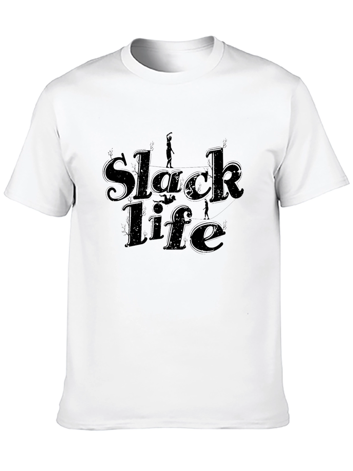 Slack Life Black T-Shirt - Casual Comfort Tee