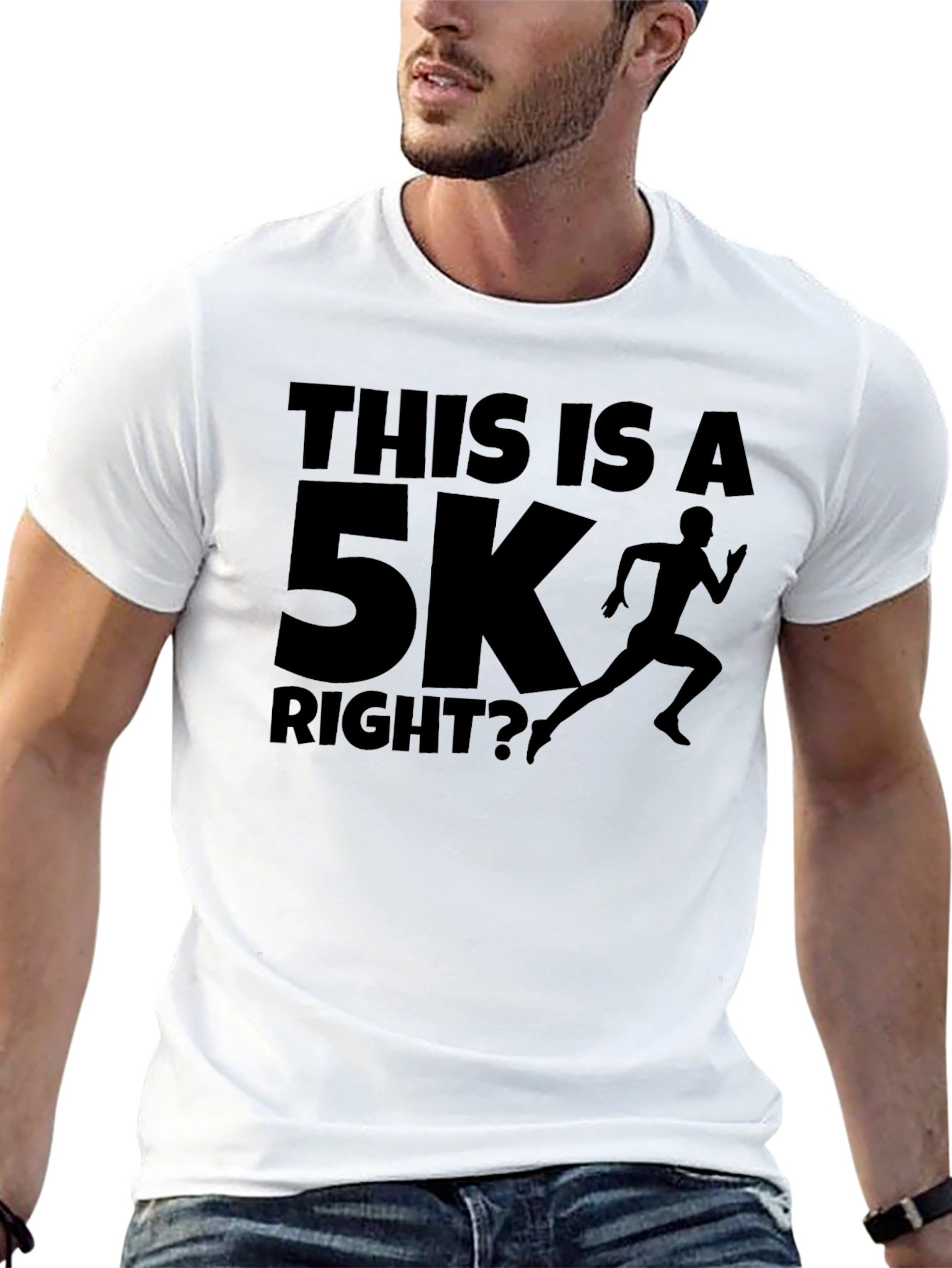 Funny Running T-Shirt - This Is A 5K Right?