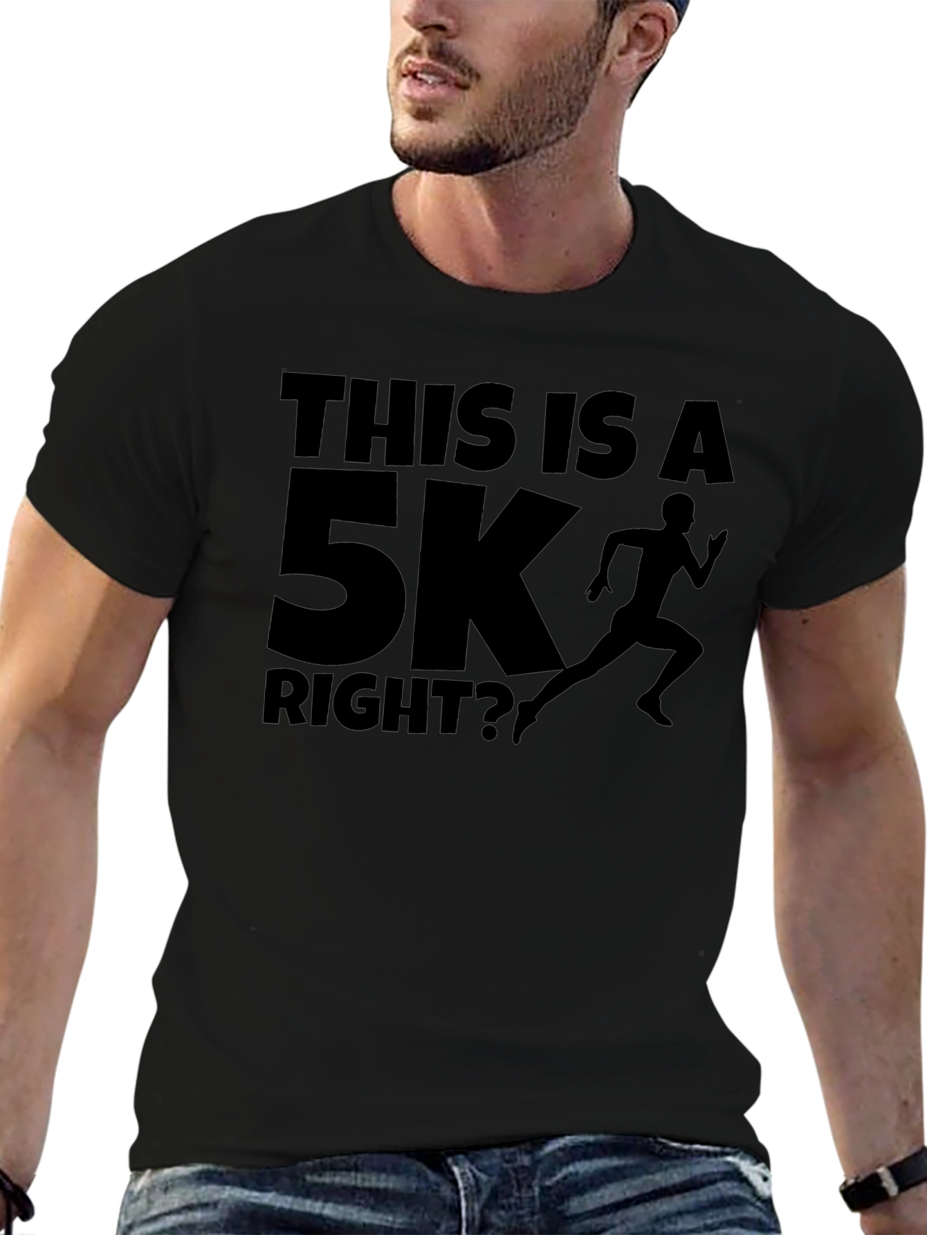 Funny Running T-Shirt - This Is A 5K Right?