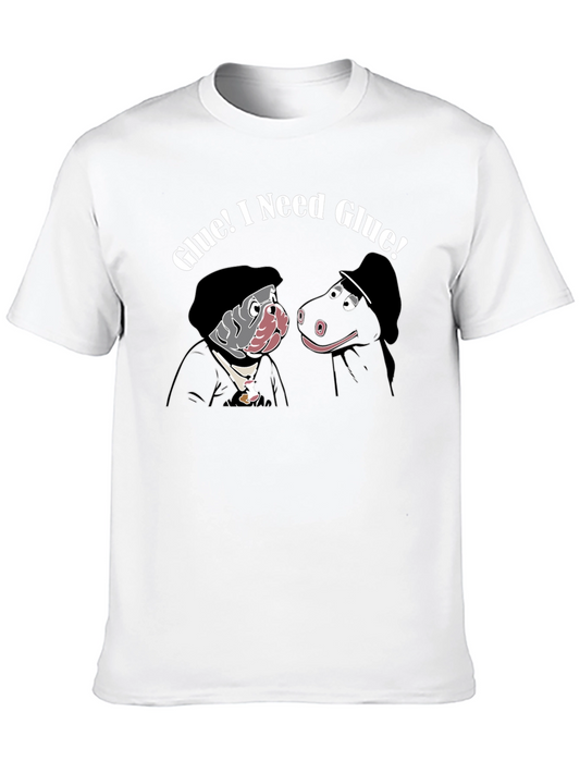 Glue! I Need Glue! Black T-Shirt