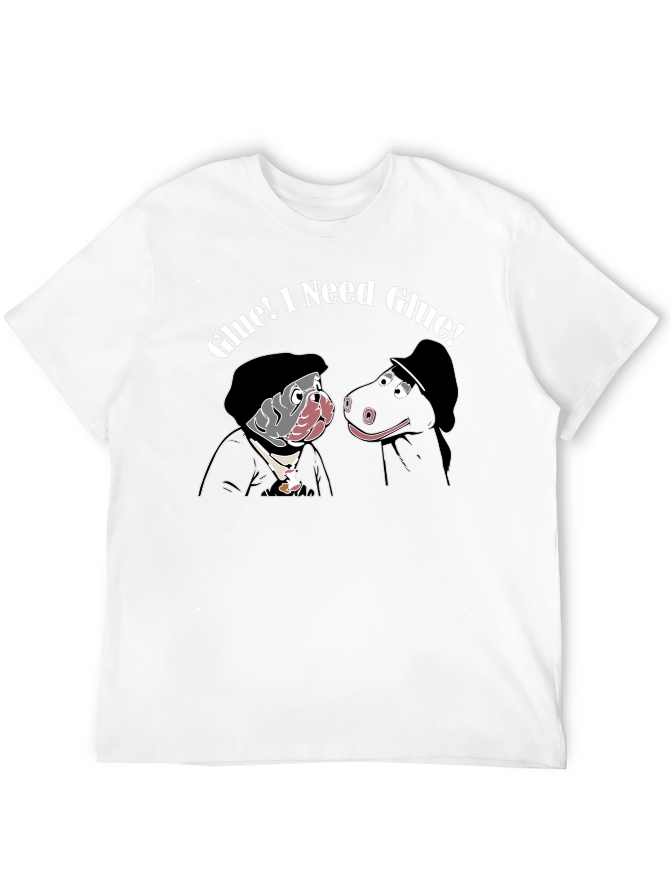 Glue! I Need Glue! Black T-Shirt