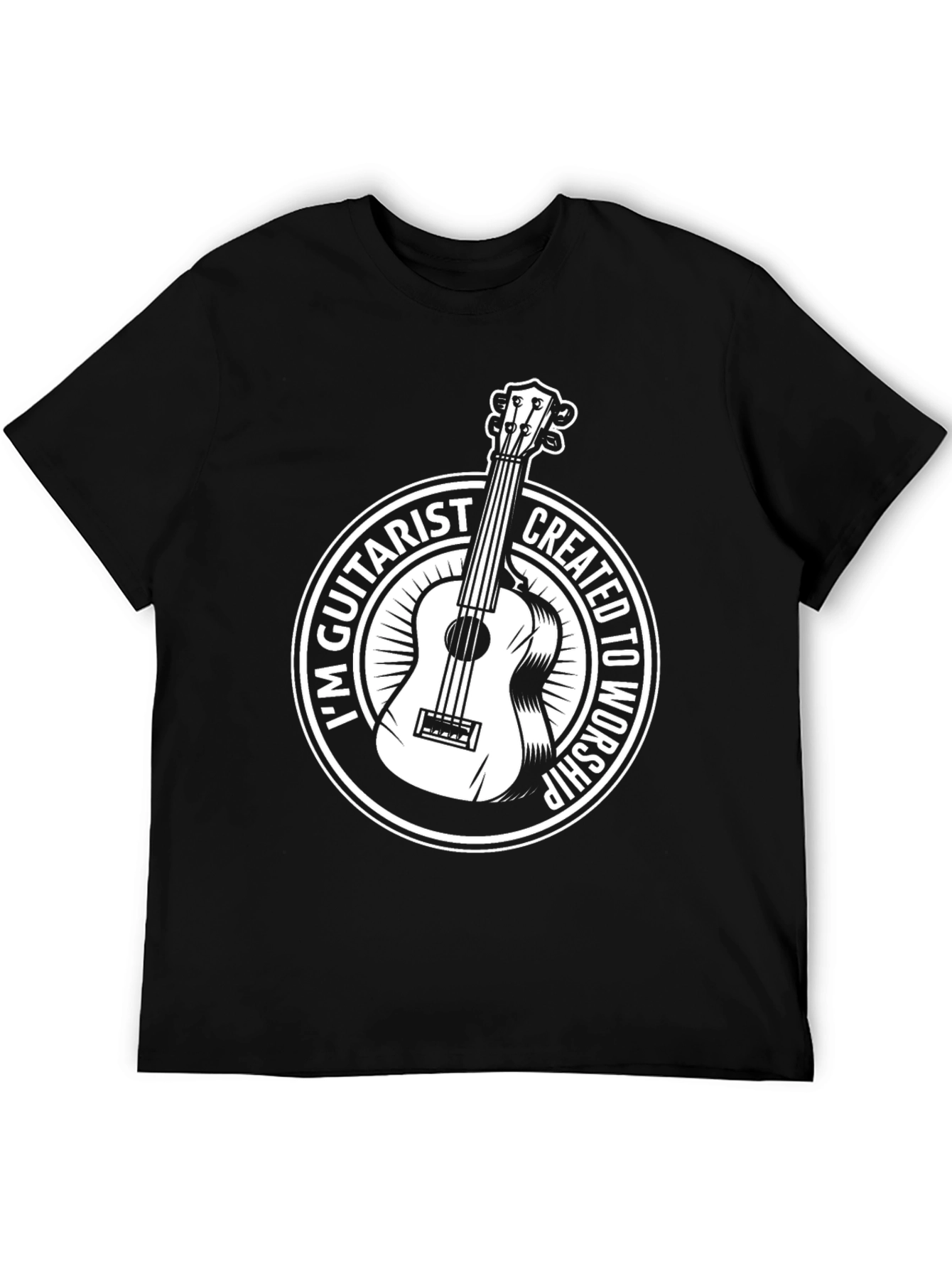 Guitarist Worship Graphic Tee - Black