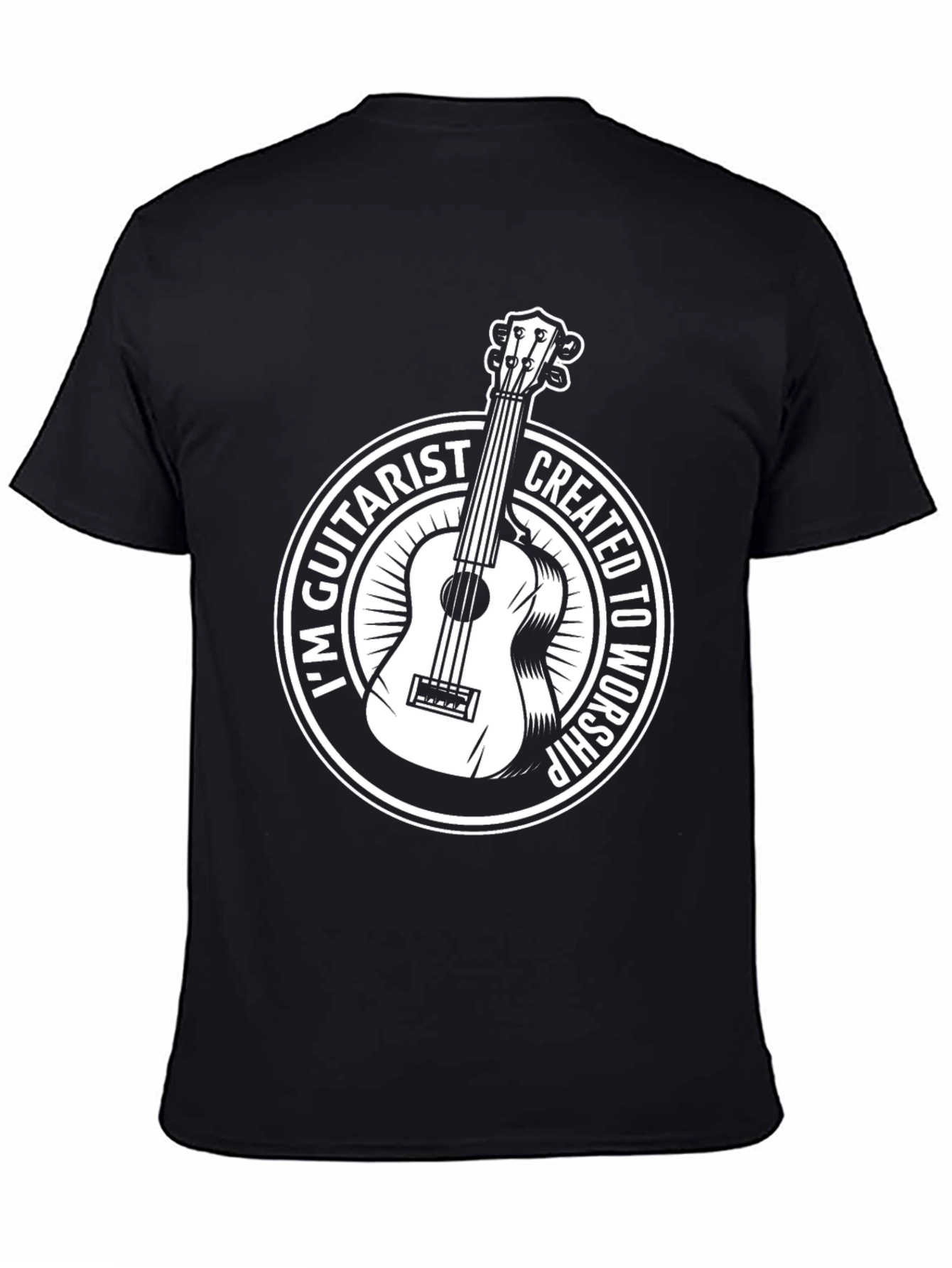Guitarist Worship Graphic Tee - Black