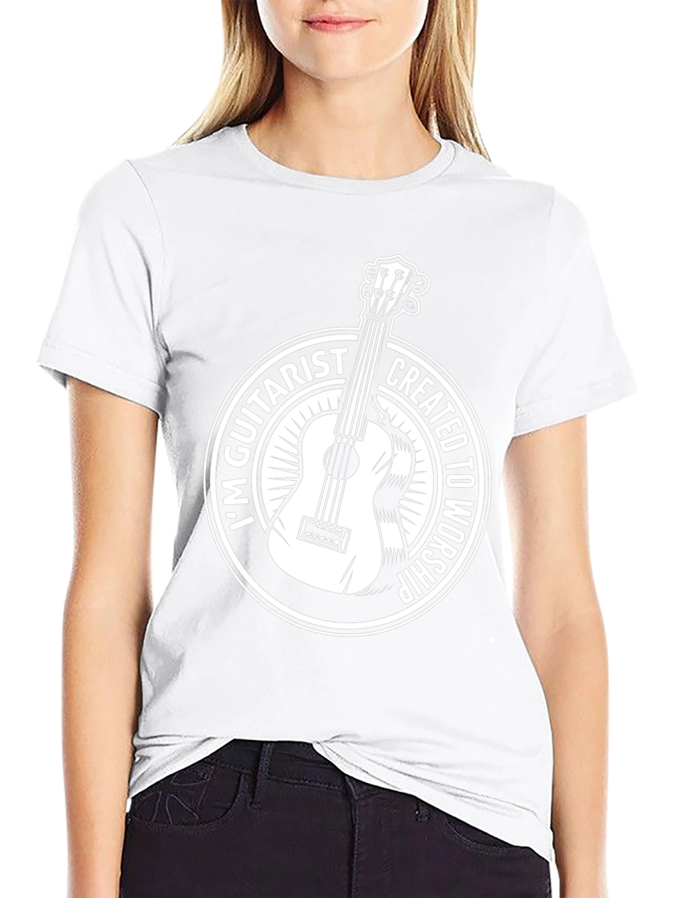 Guitarist Worship Graphic Tee - Black
