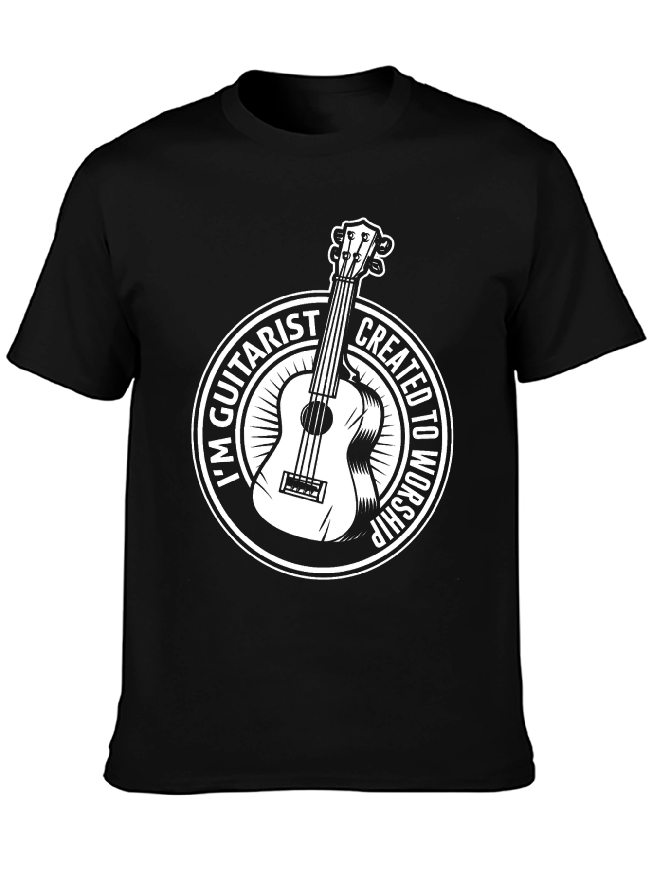 Guitarist Worship Graphic Tee - Black