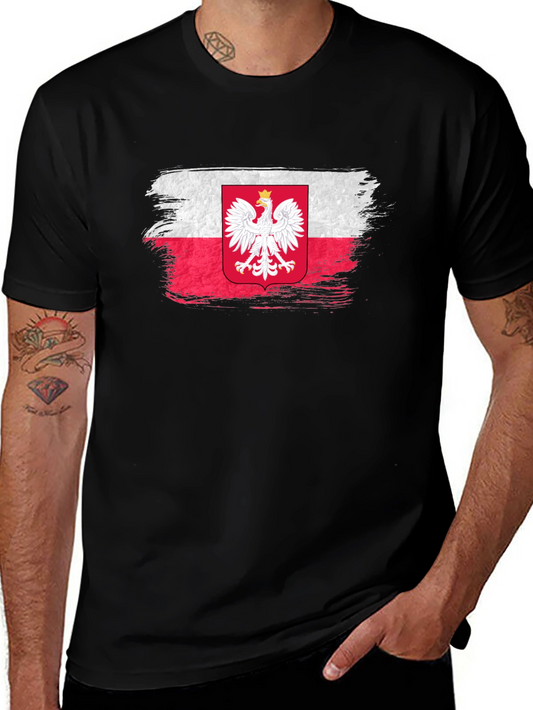 Polish Eagle Flag T-Shirt - Patriotic Pride