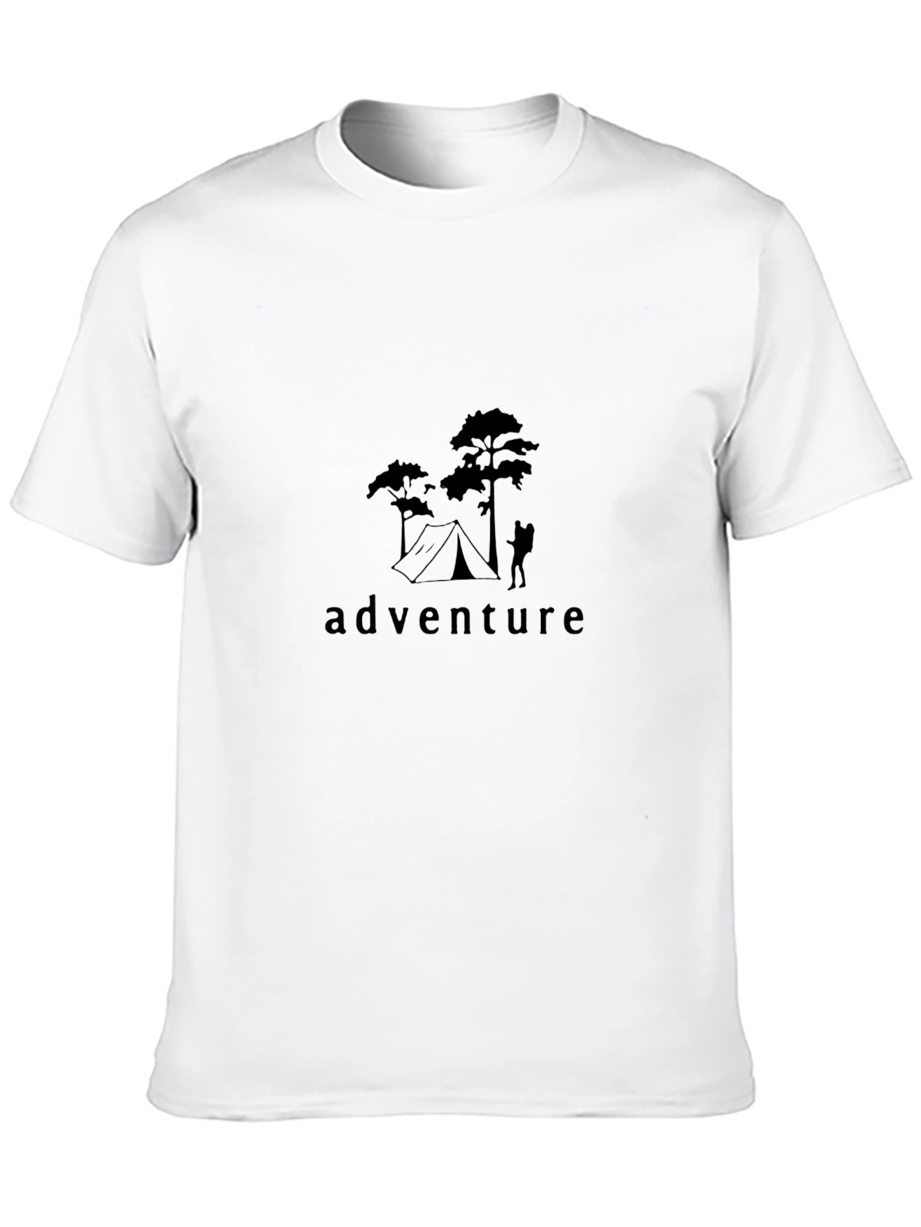 Adventure Graphic T-Shirt - Black Camping Design
