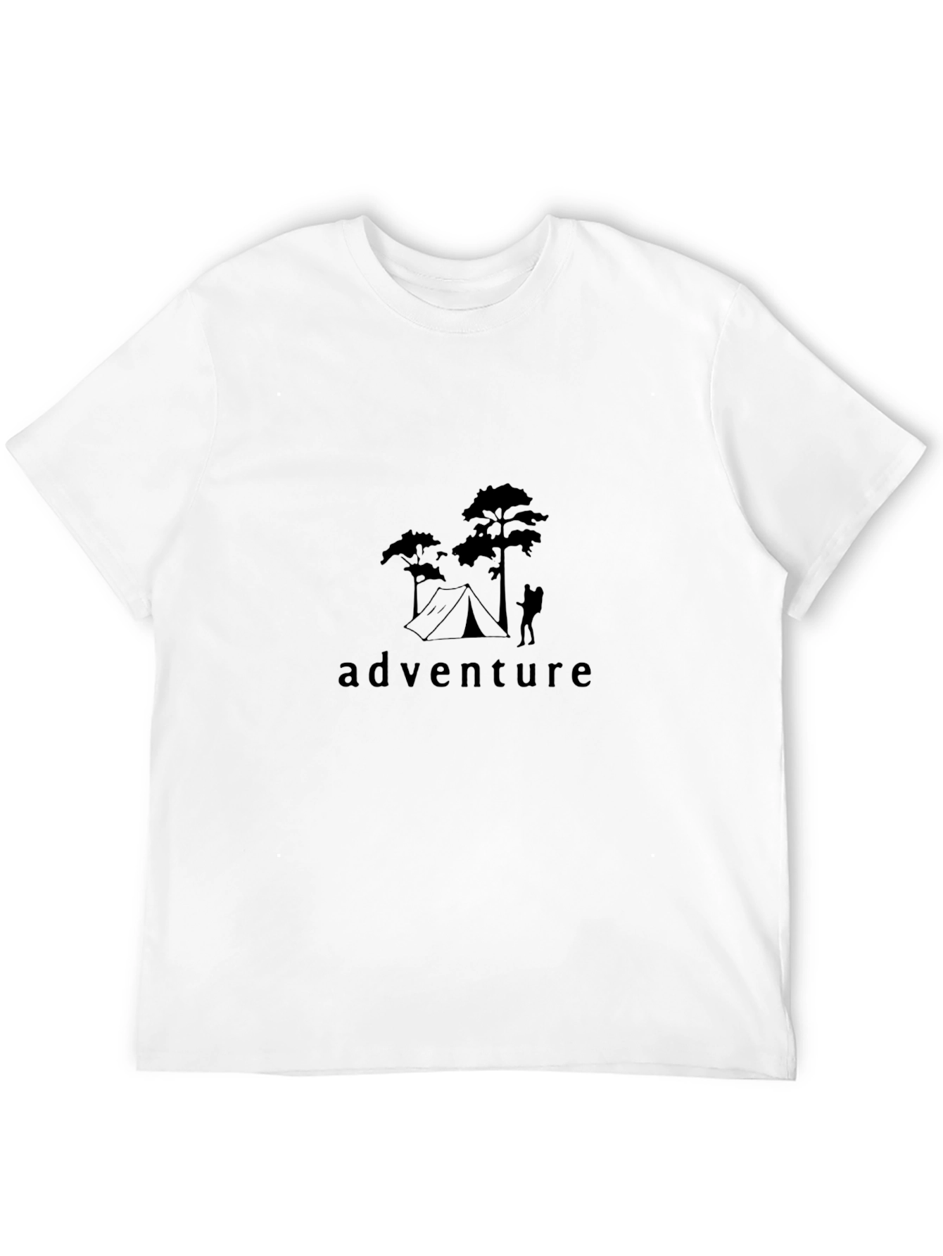 Adventure Graphic T-Shirt - Black Camping Design