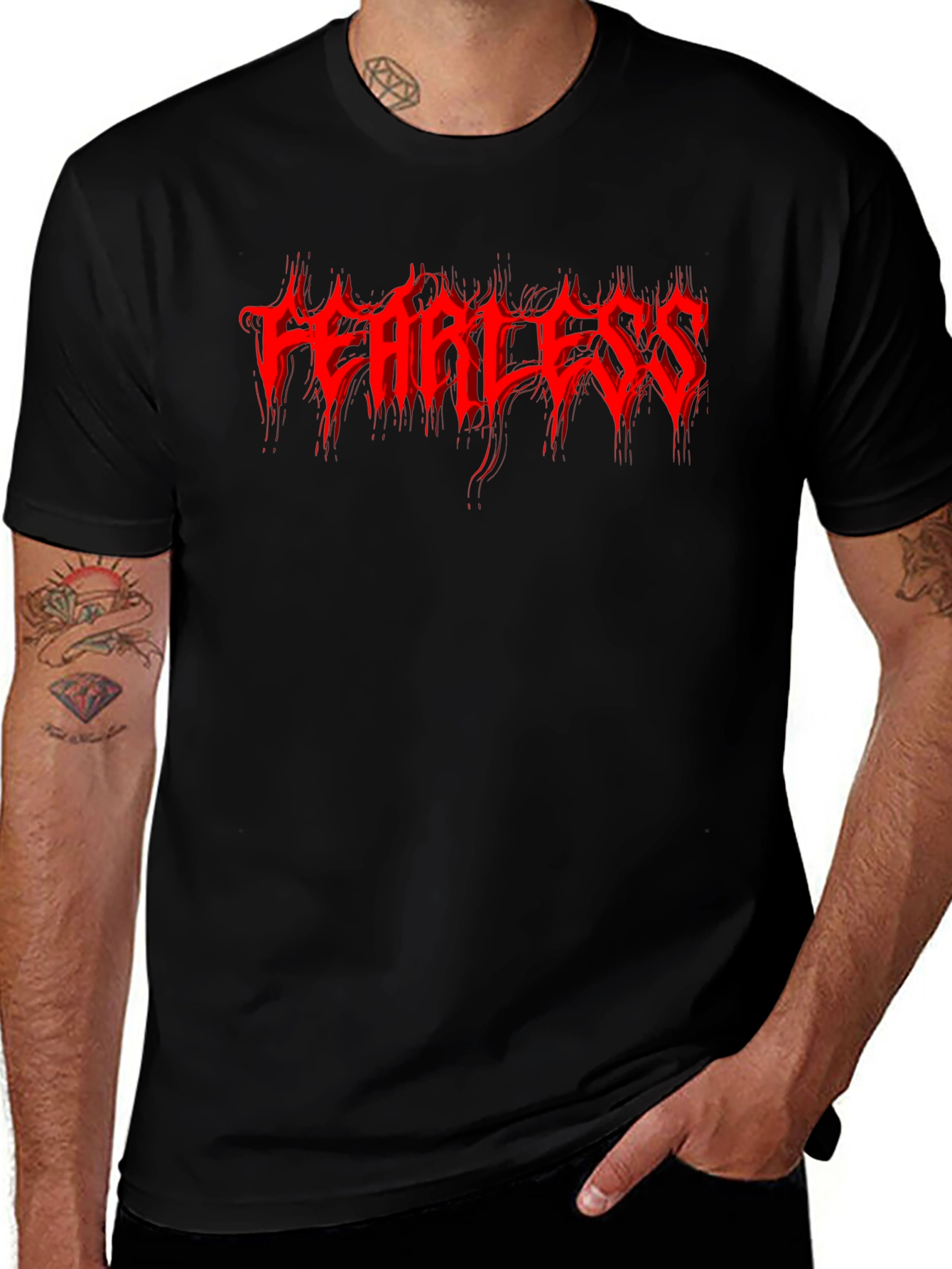 Fearless Graphic T-Shirt - Black
