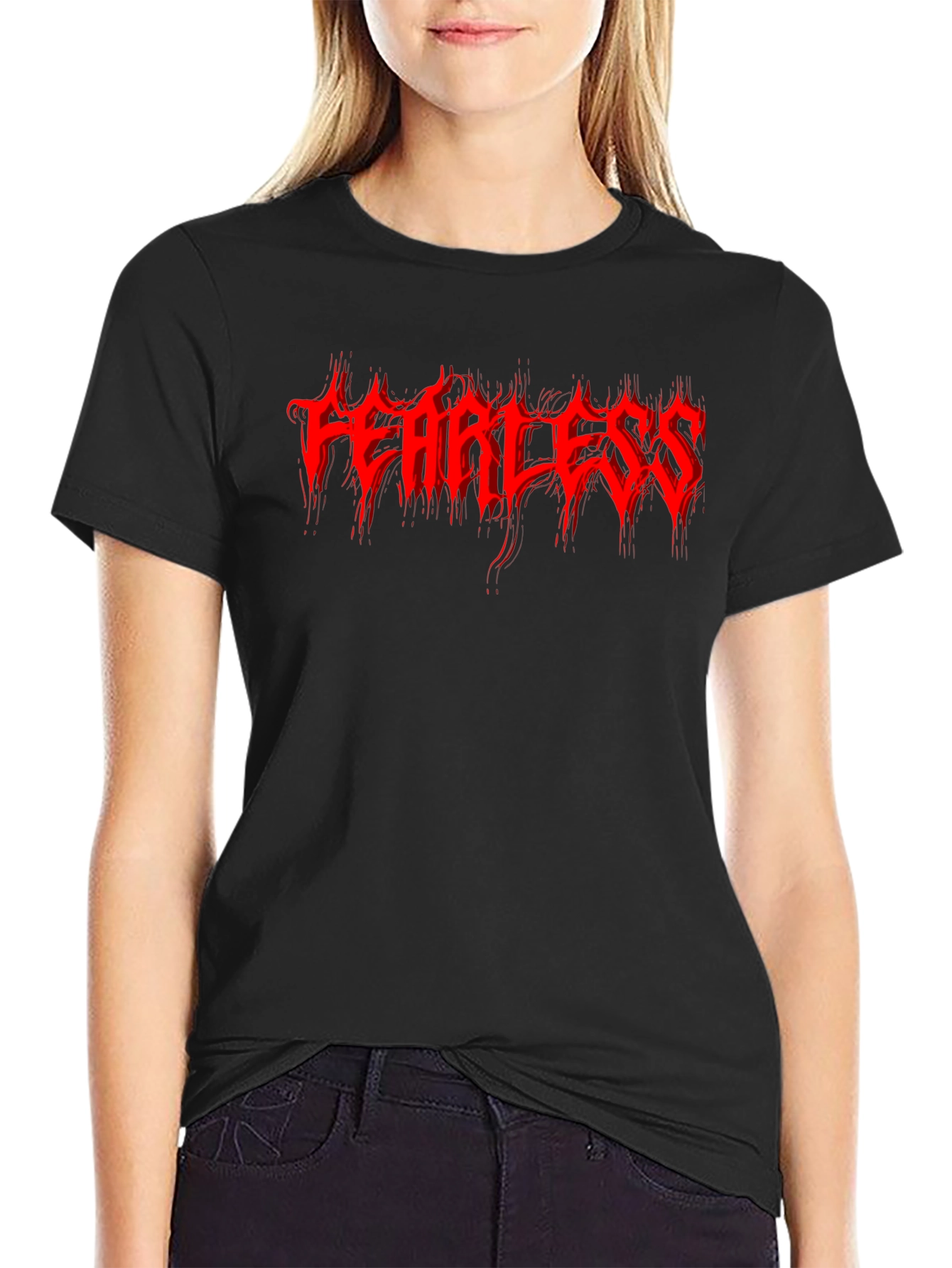 Fearless Graphic T-Shirt - Black
