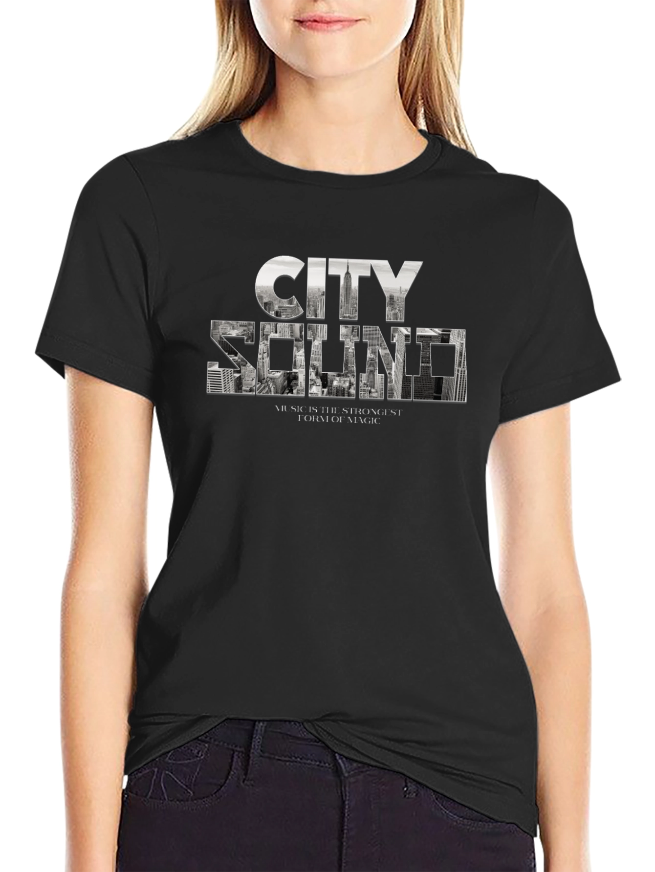 City Sound Graphic Tee - Black