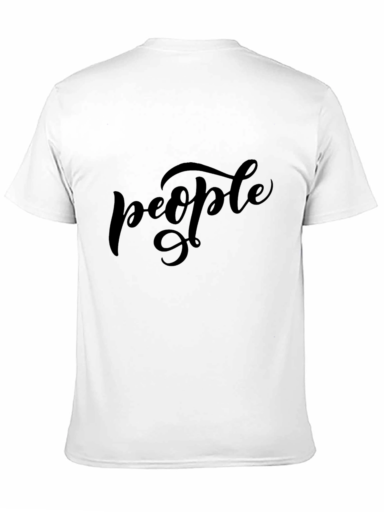People Graphic Black T-Shirt Casual Wear