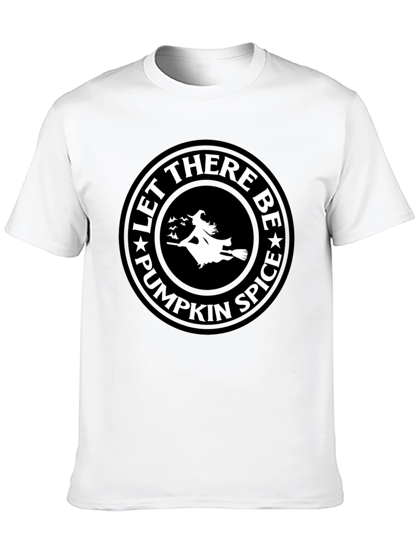 Let There Be Pumpkin Spice Black T-Shirt