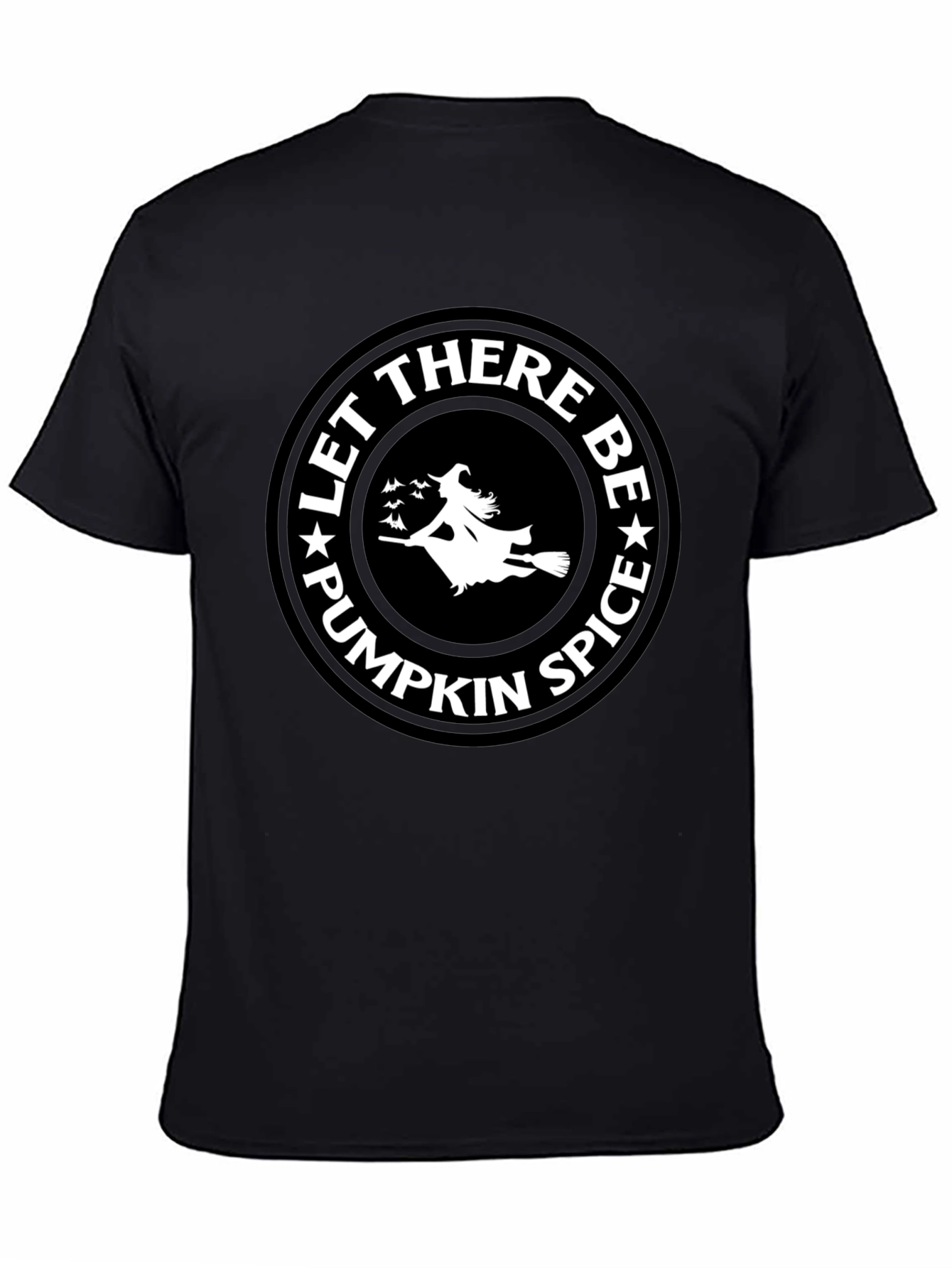 Let There Be Pumpkin Spice Black T-Shirt