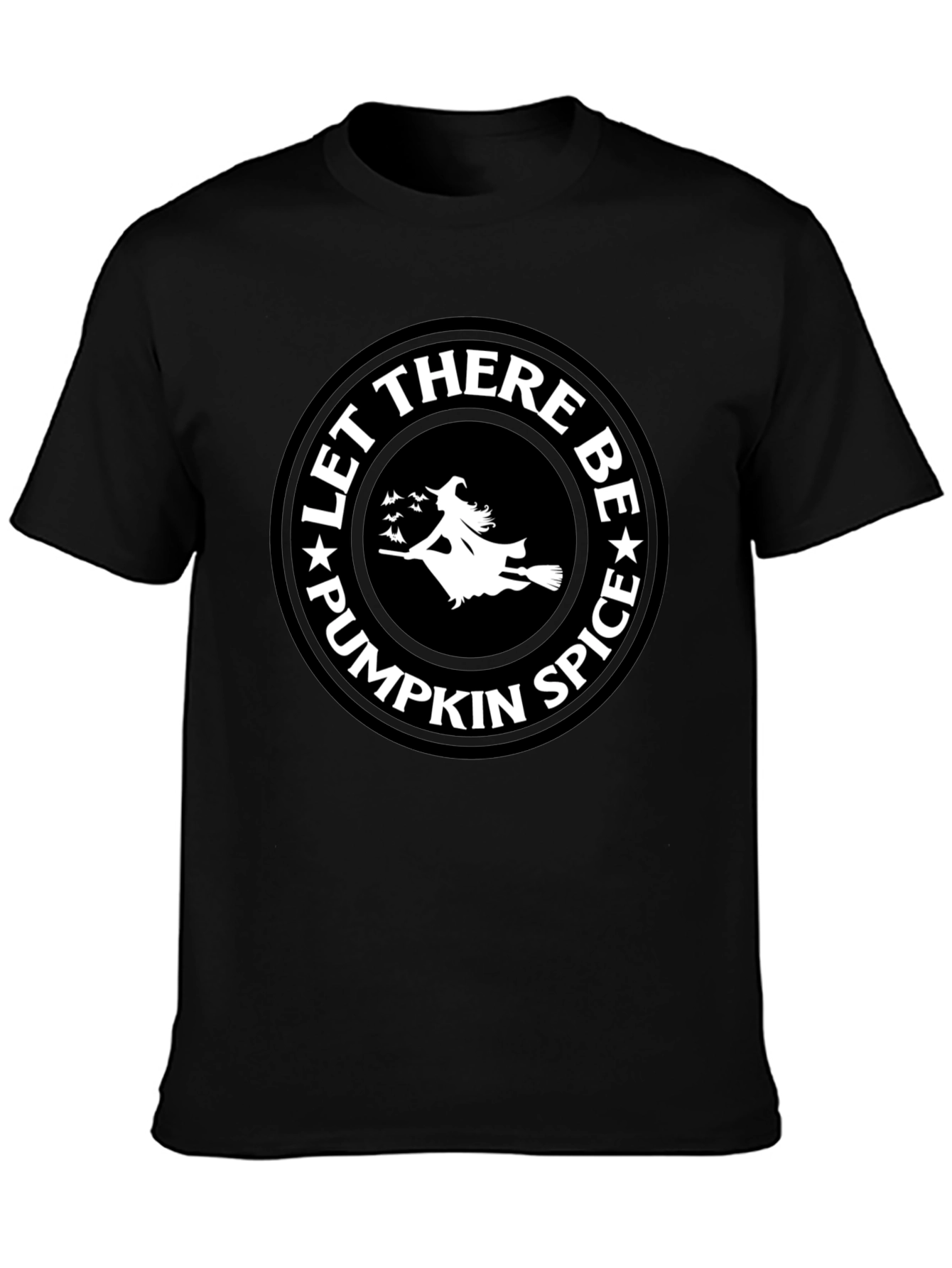 Let There Be Pumpkin Spice Black T-Shirt