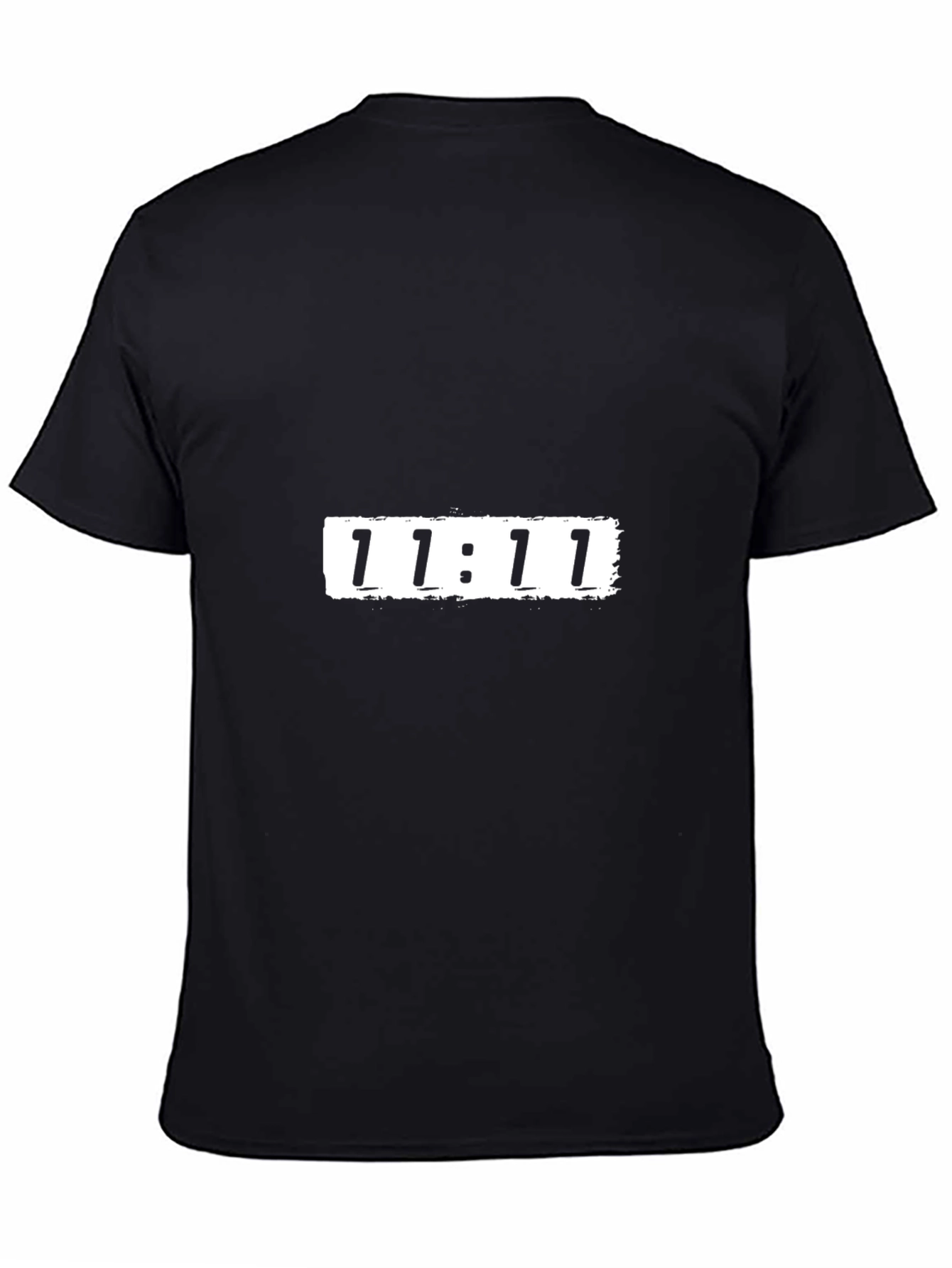 11:11 Graphic Tee - Trendy Black T-Shirt
