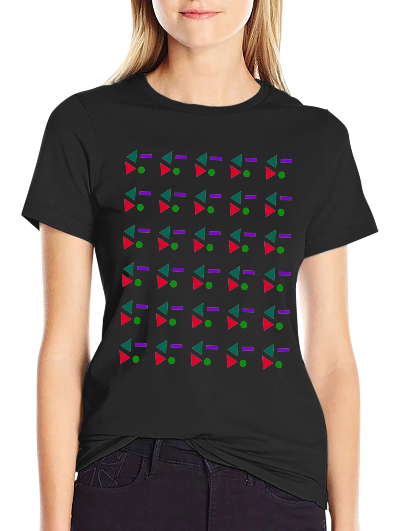 Geometric Pattern T-Shirt - Modern Abstract Design