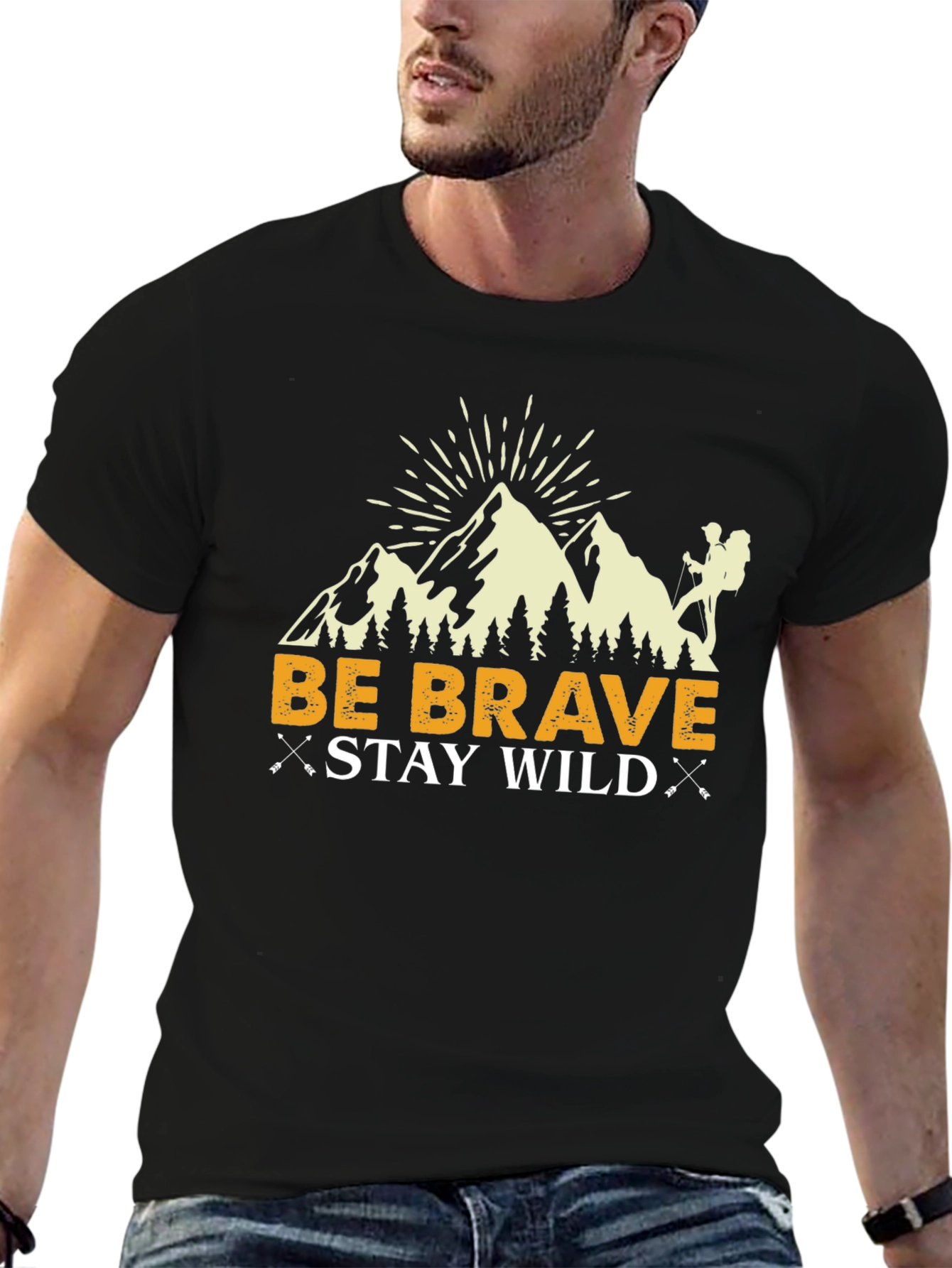 Be Brave Stay Wild Graphic T-Shirt