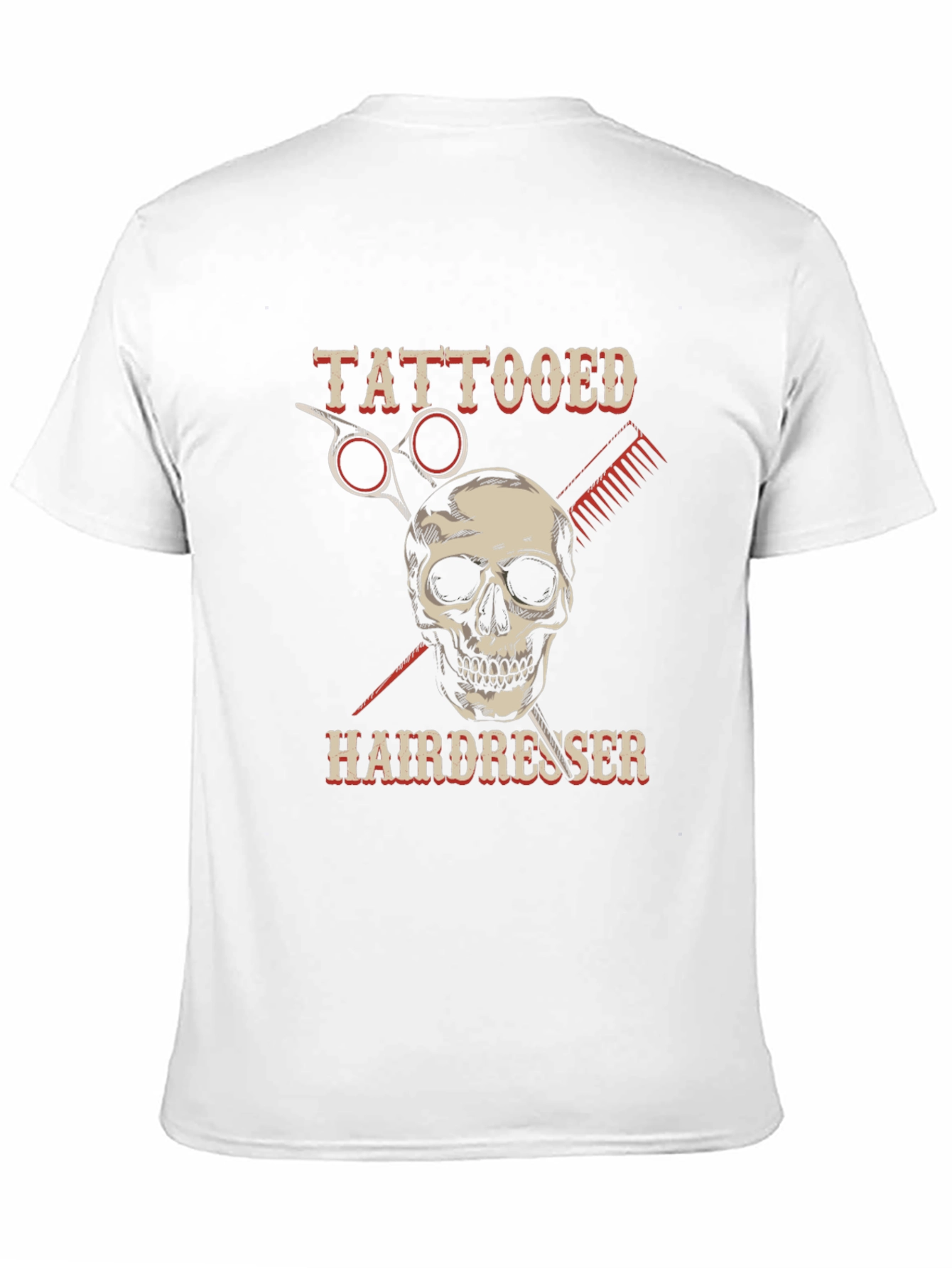 Tattooed Hairdresser T-Shirt - Skull Barber Tee