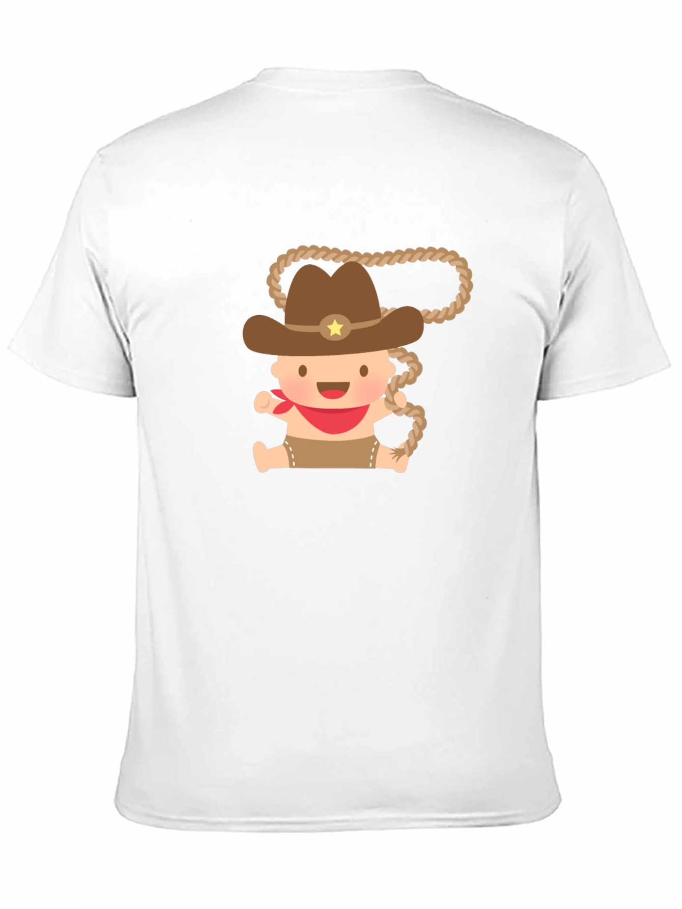 Cartoon Cowboy Baby T-Shirt - Black
