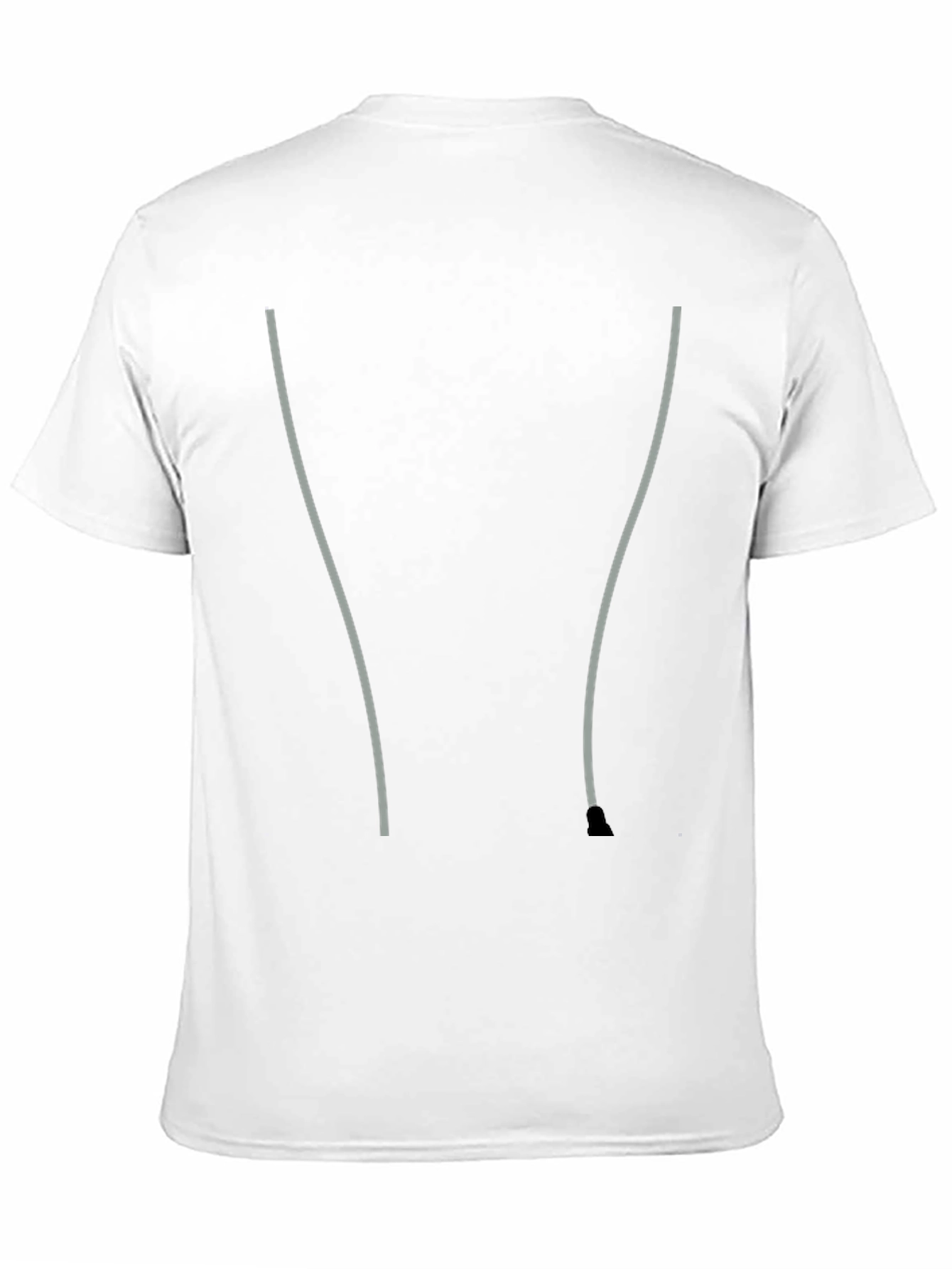 Mens Black T-Shirt - Stylish Accents Casual Comfort