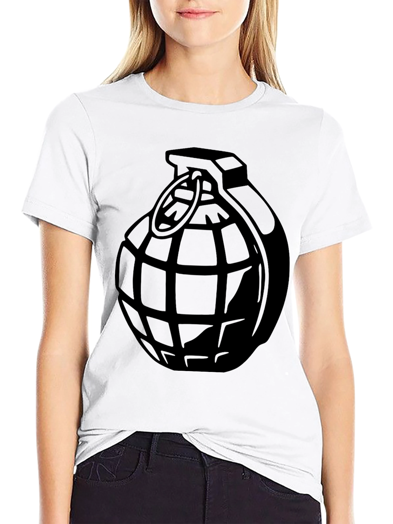 Grenade Graphic T-Shirt - Bold Statement Tee