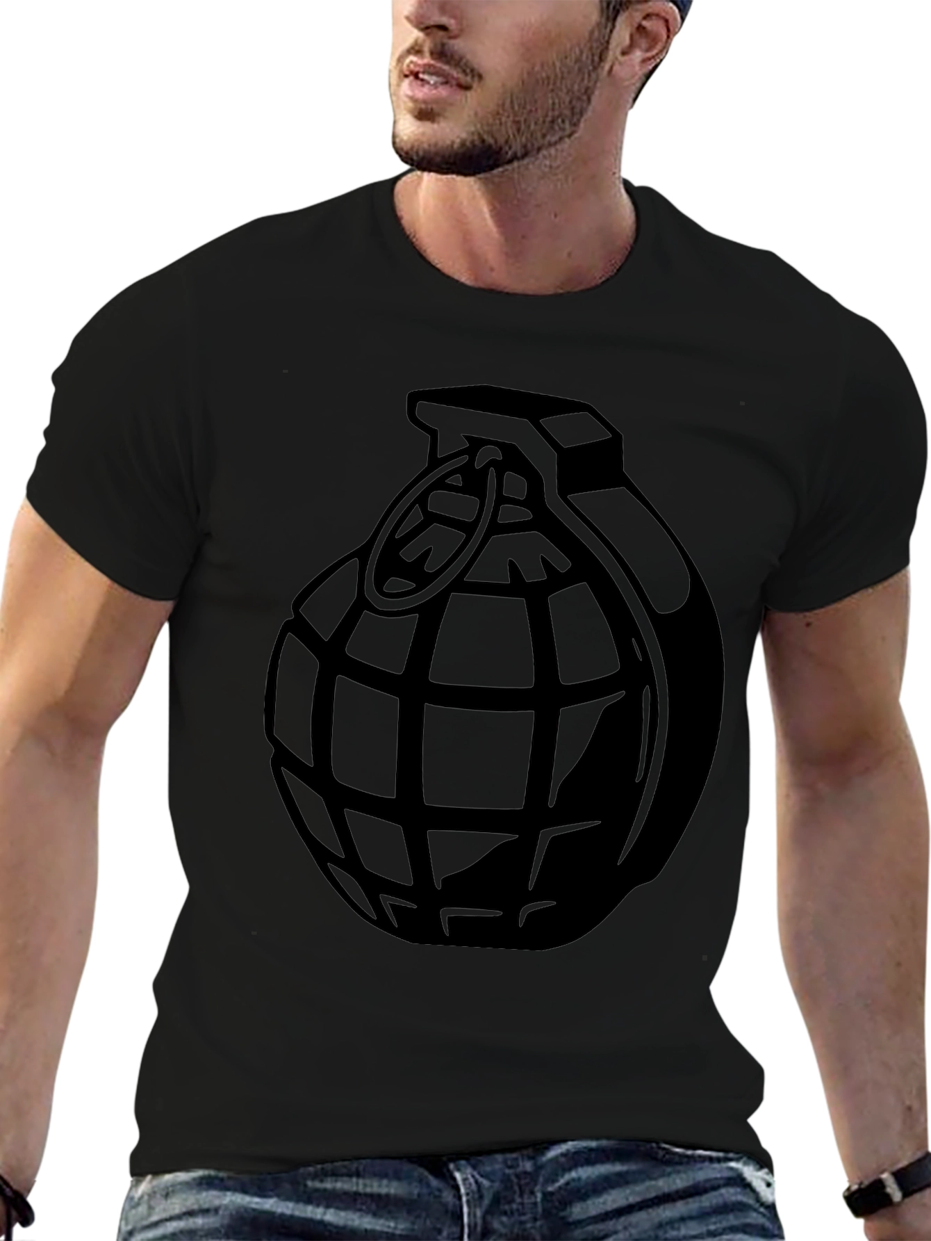 Grenade Graphic T-Shirt - Bold Statement Tee