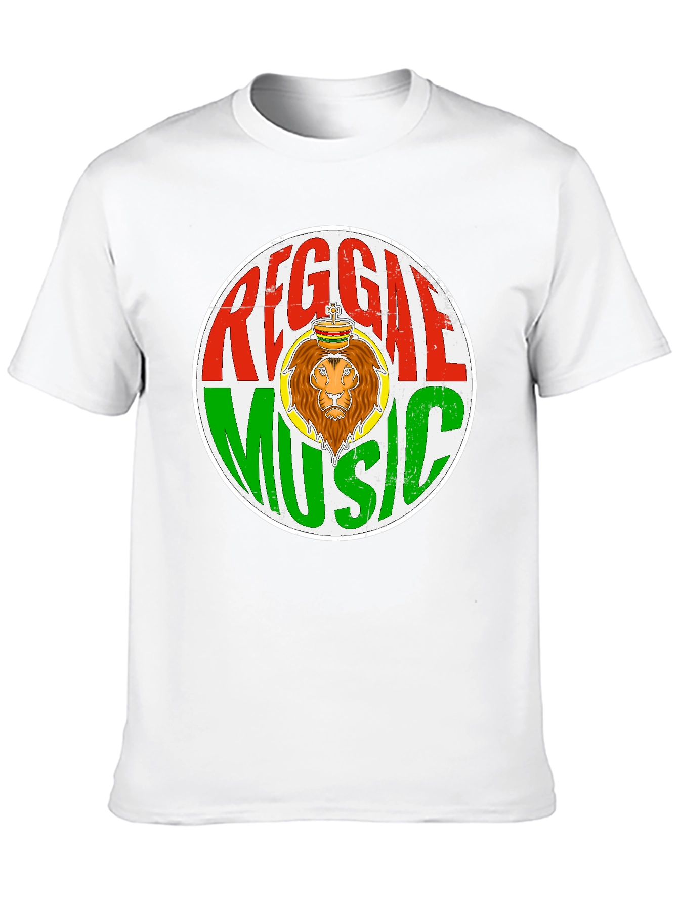 Reggae Music Lion Graphic T-Shirt