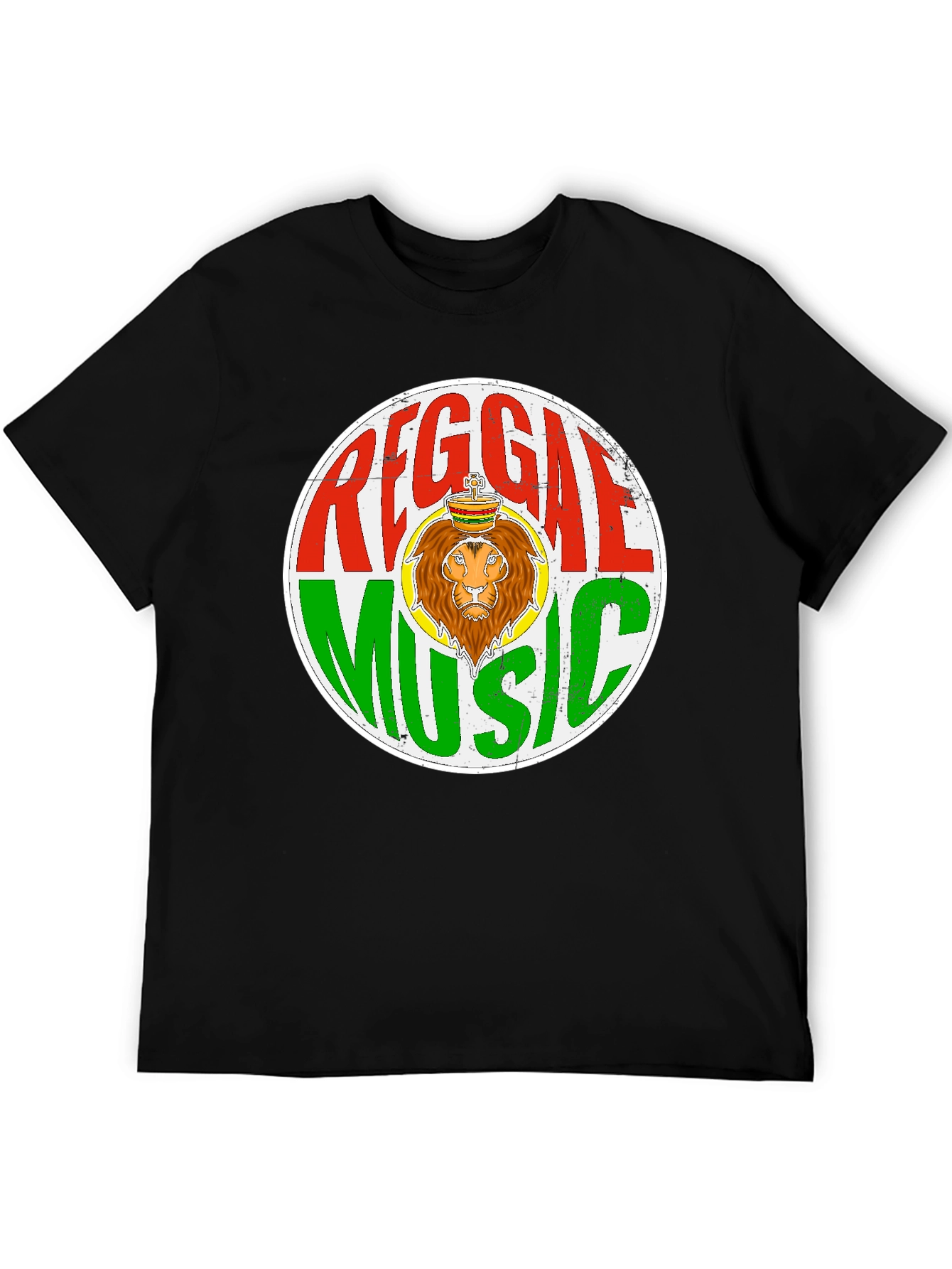 Reggae Music Lion Graphic T-Shirt