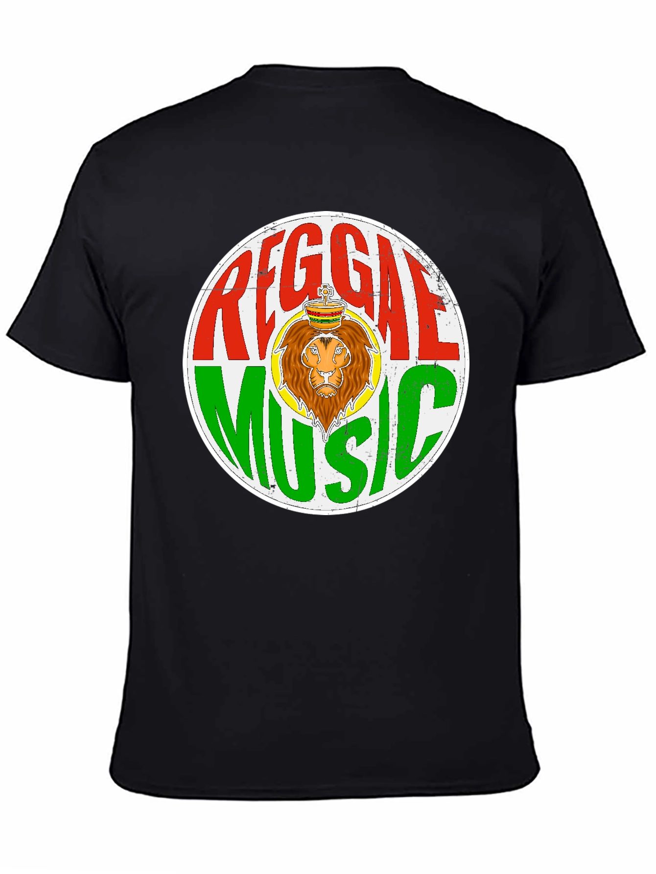 Reggae Music Lion Graphic T-Shirt