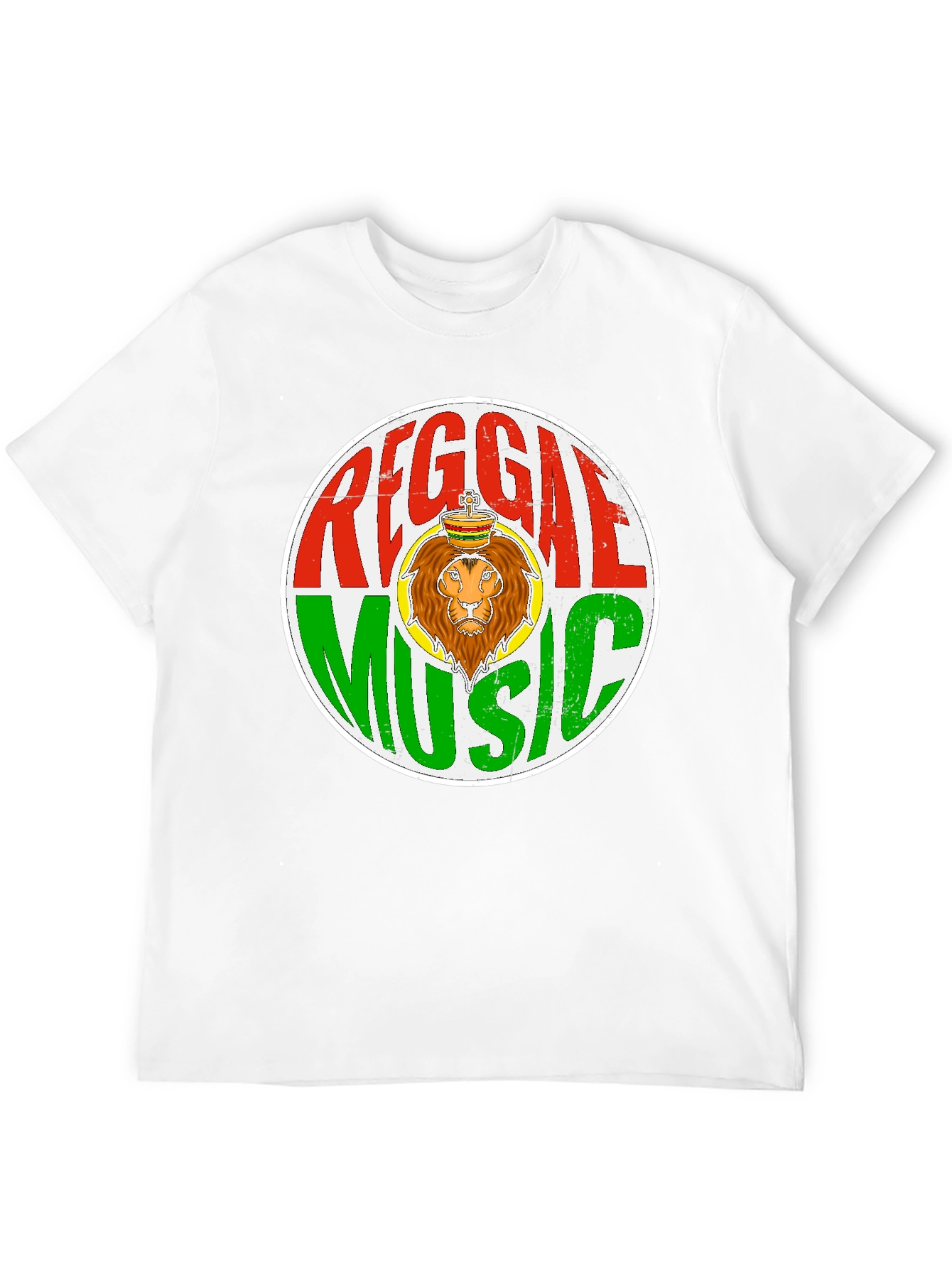 Reggae Music Lion Graphic T-Shirt