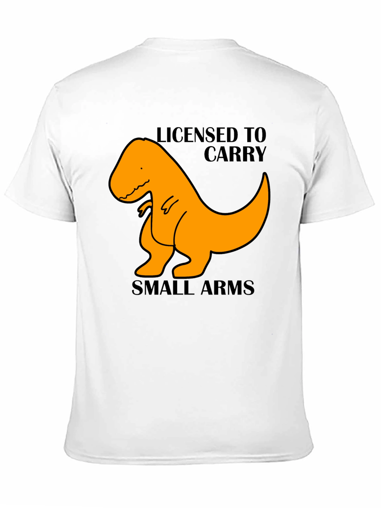 Licensed to Carry Small Arms T-Rex Black T-Shirt