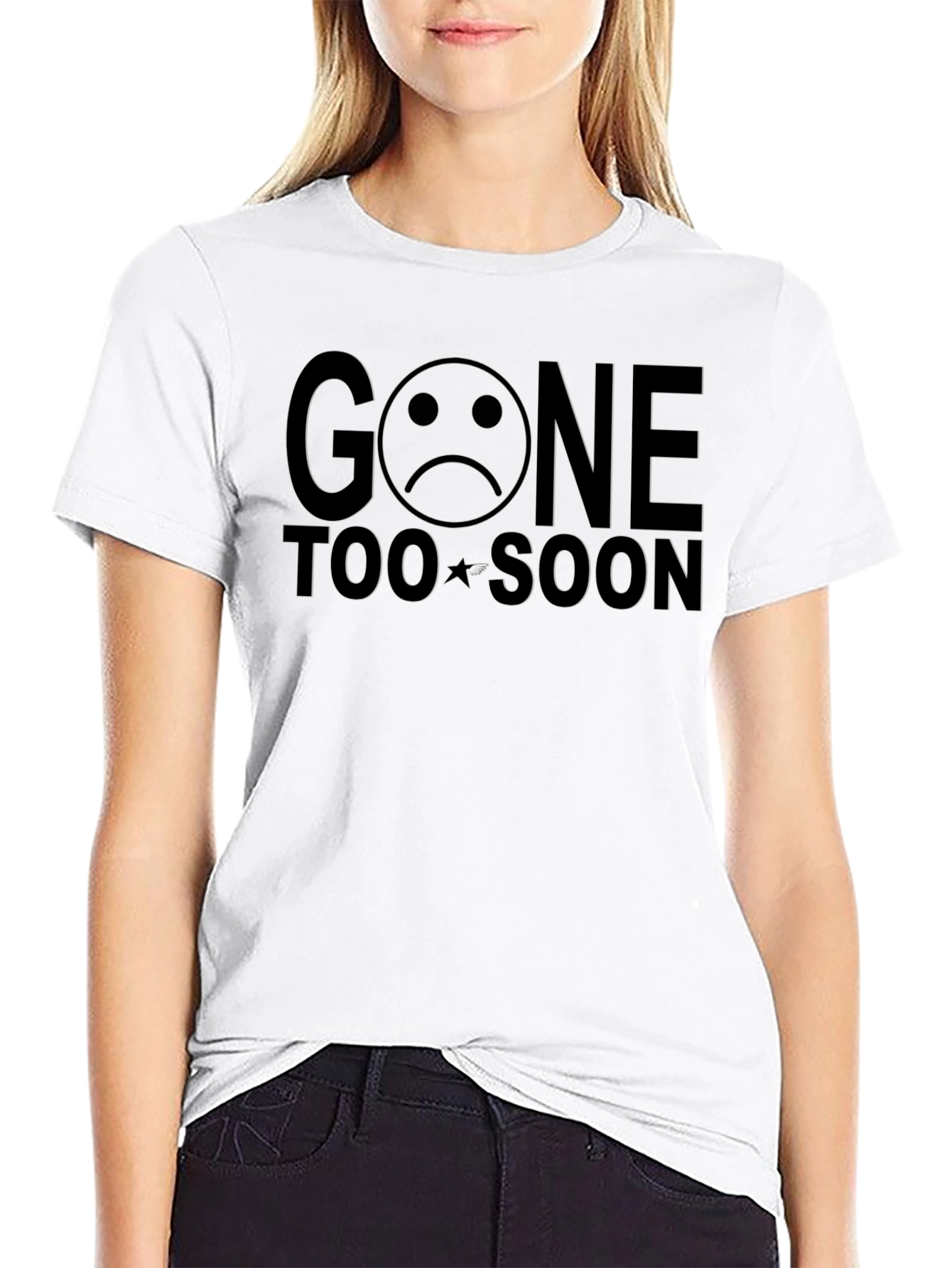 Gone Too Soon Graphic Black T-Shirt