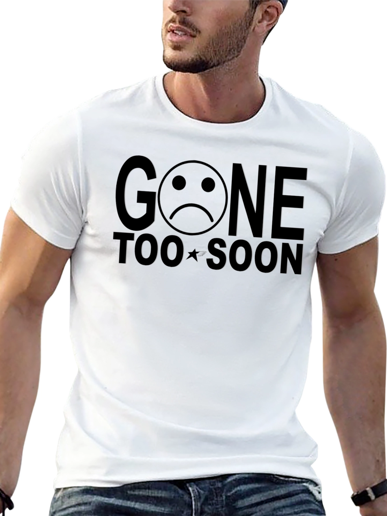 Gone Too Soon Graphic Black T-Shirt