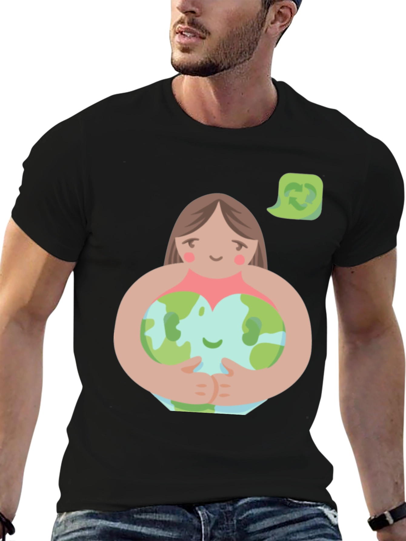 Earth Lover T-Shirt - Hug the Planet