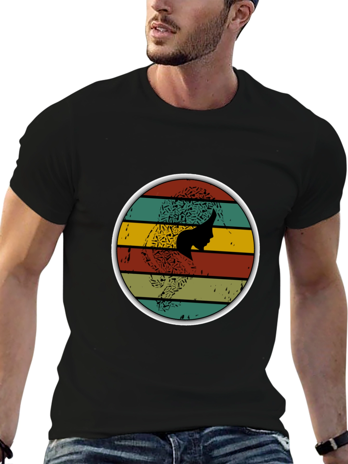 Retro Silhouette Graphic T-Shirt