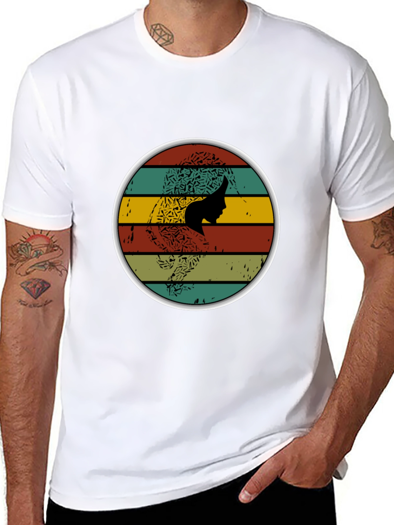 Retro Silhouette Graphic T-Shirt