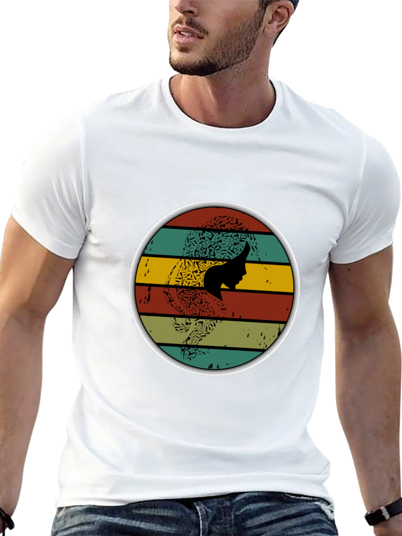 Retro Silhouette Graphic T-Shirt