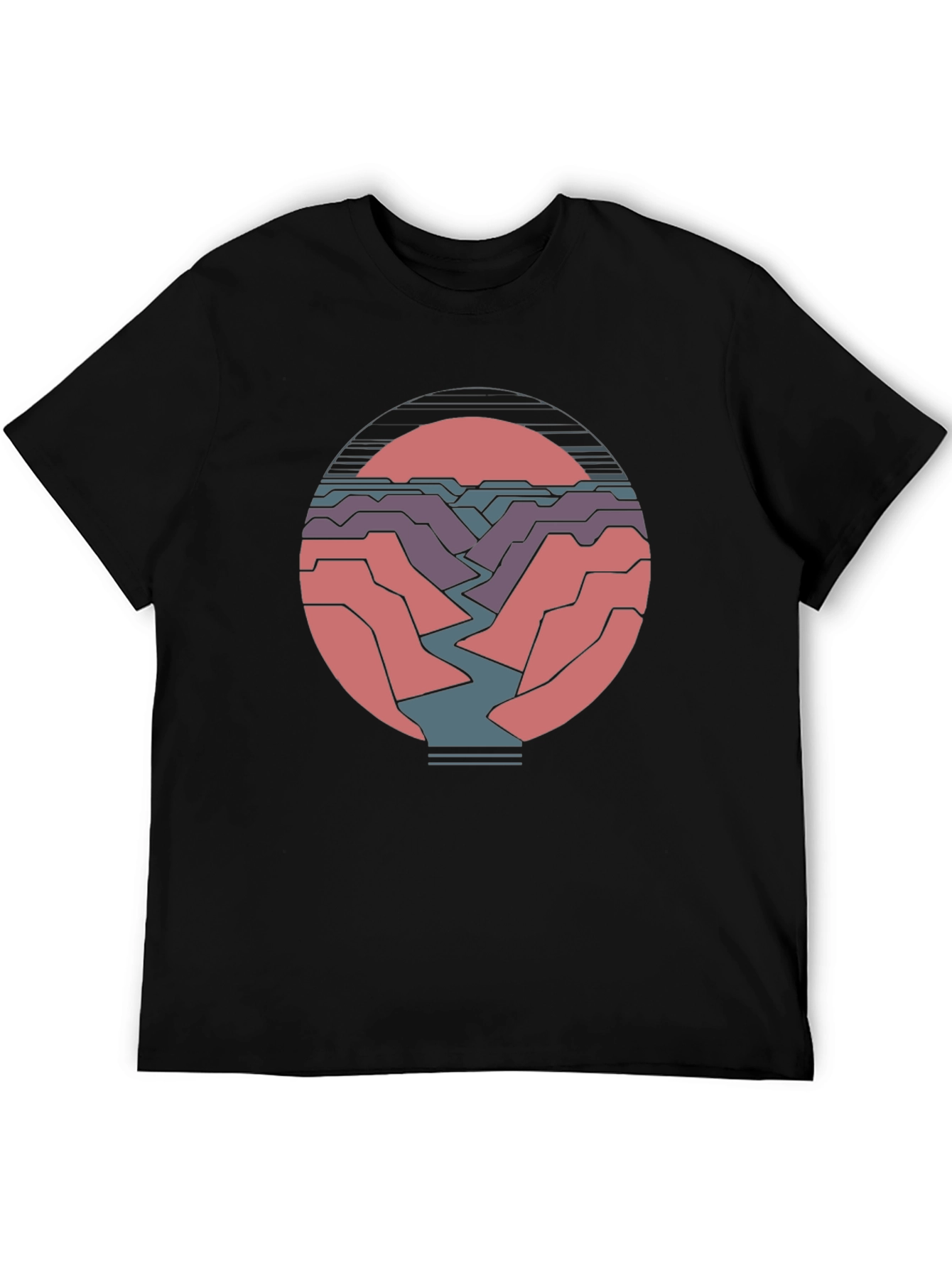 Canyon Sunset Graphic Tee - Soft Cotton Blend