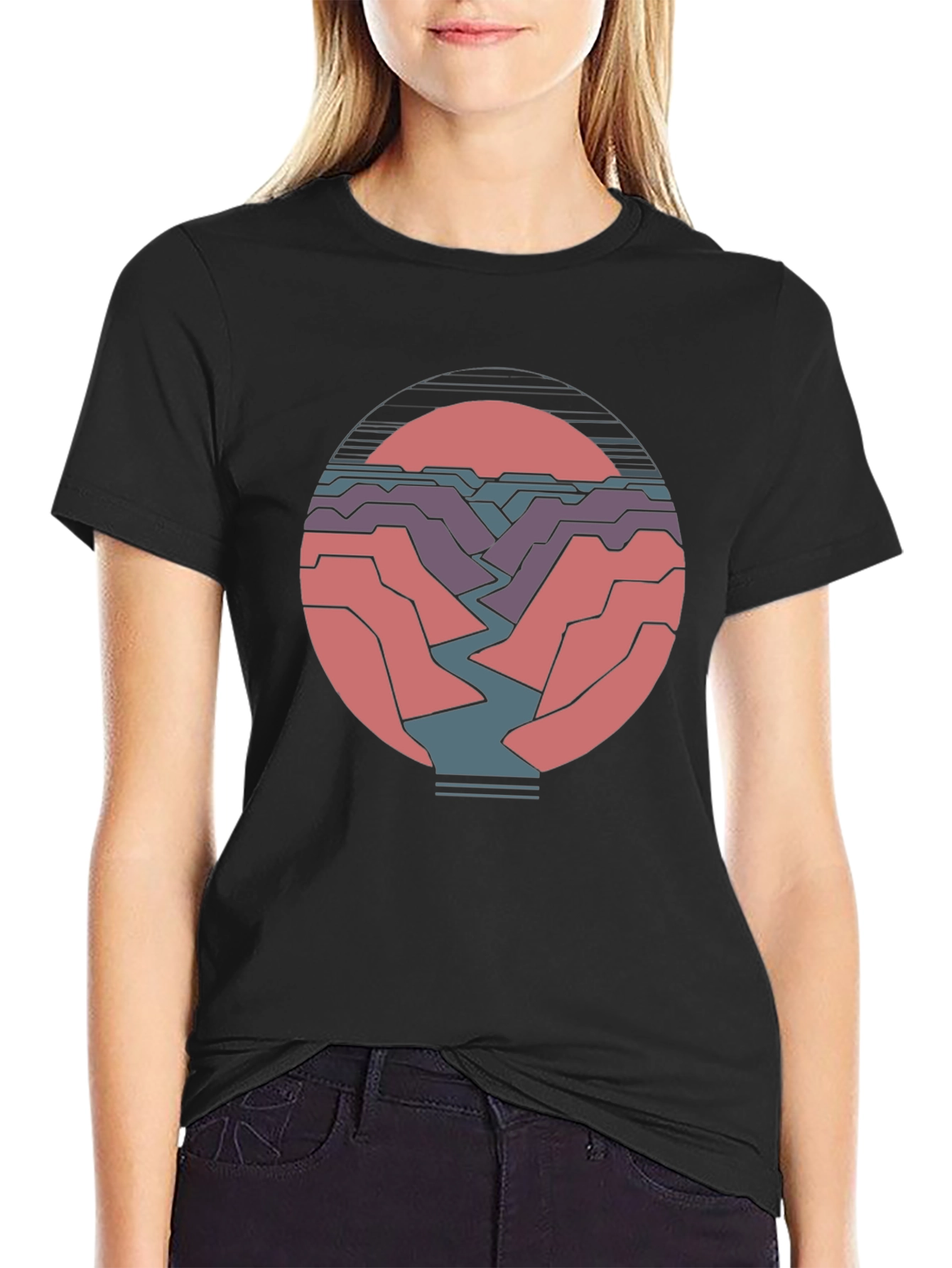 Canyon Sunset Graphic Tee - Soft Cotton Blend