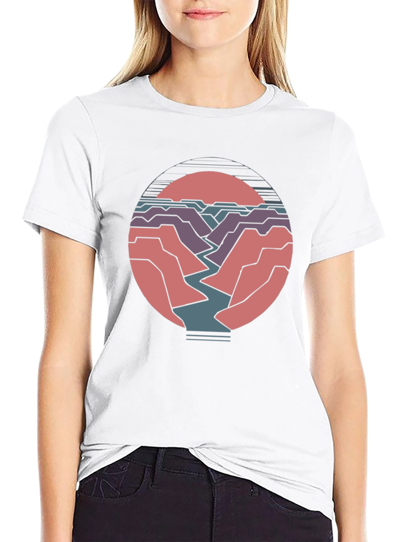 Canyon Sunset Graphic Tee - Soft Cotton Blend