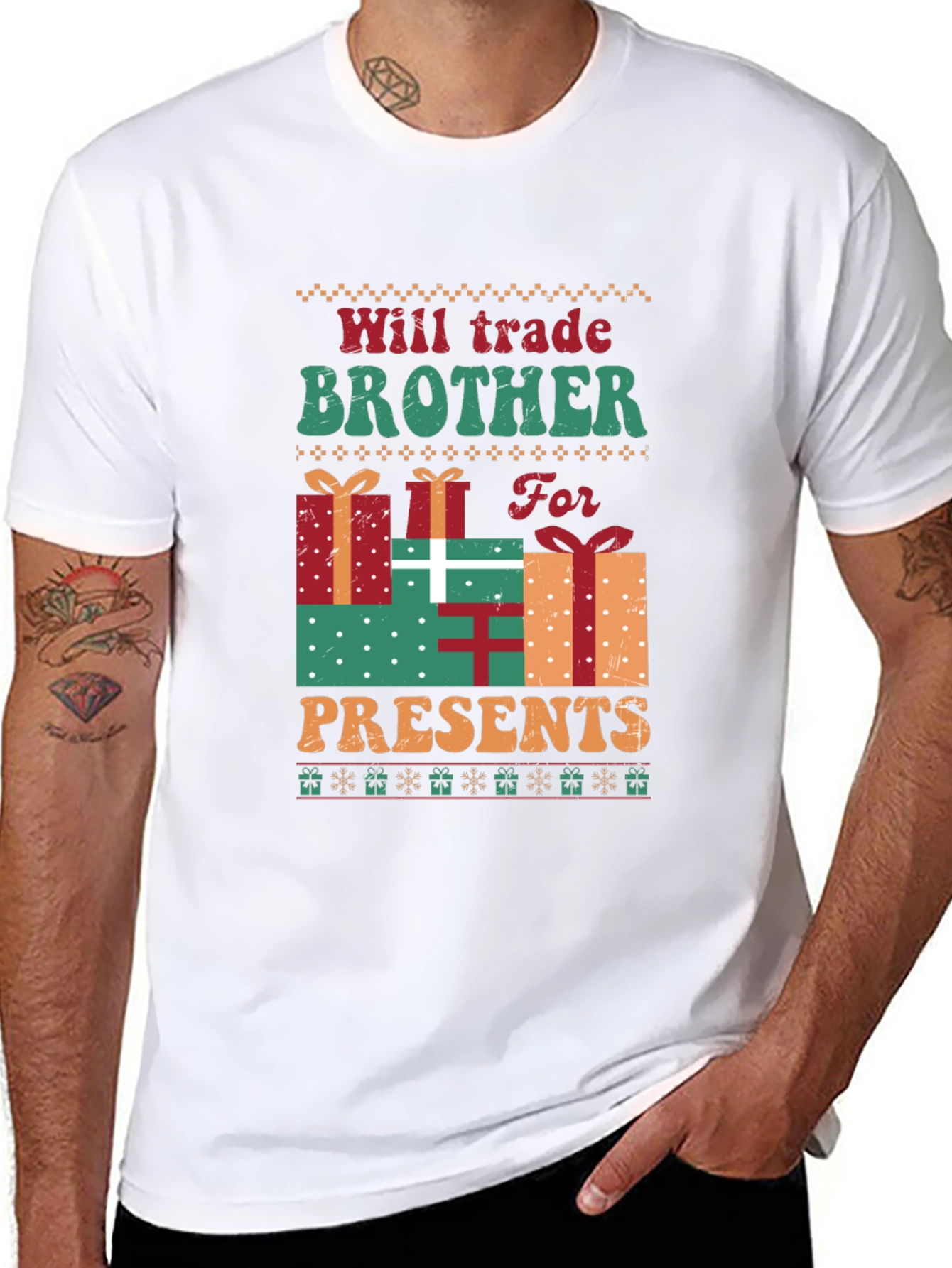Will Trade Brother For Presents Christmas T-Shirt