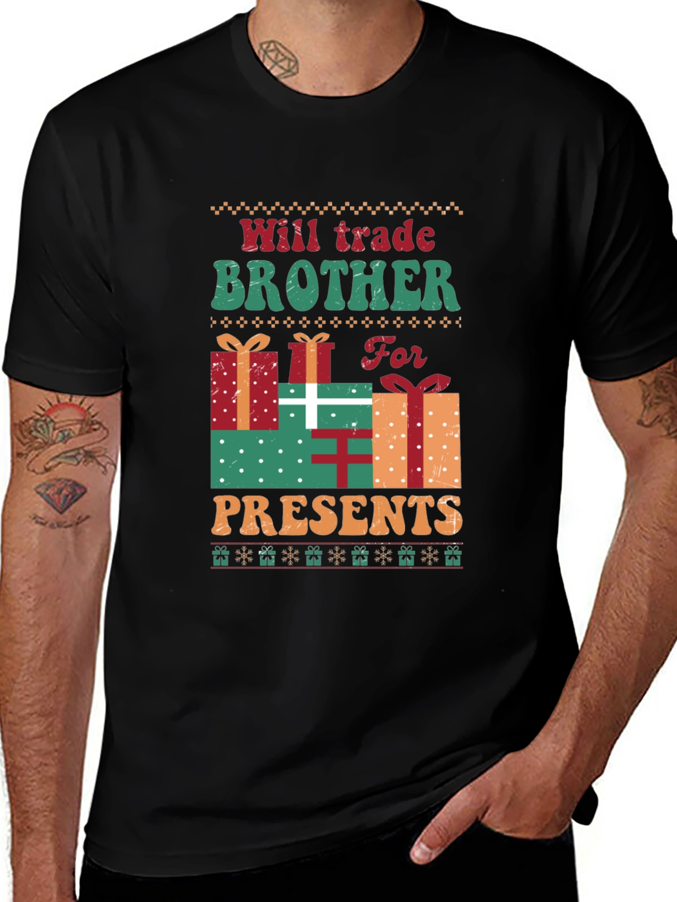 Will Trade Brother For Presents Christmas T-Shirt