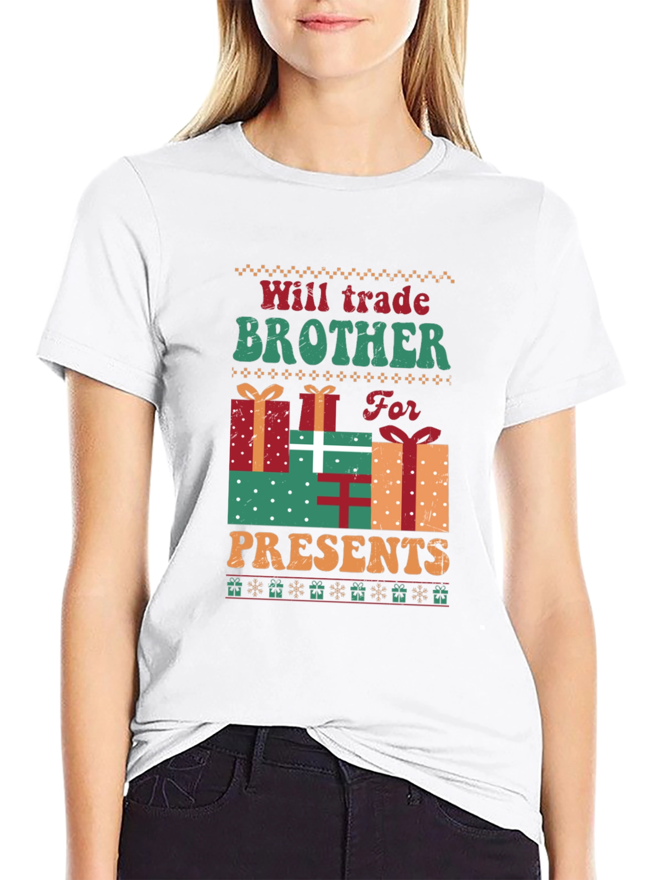 Will Trade Brother For Presents Christmas T-Shirt